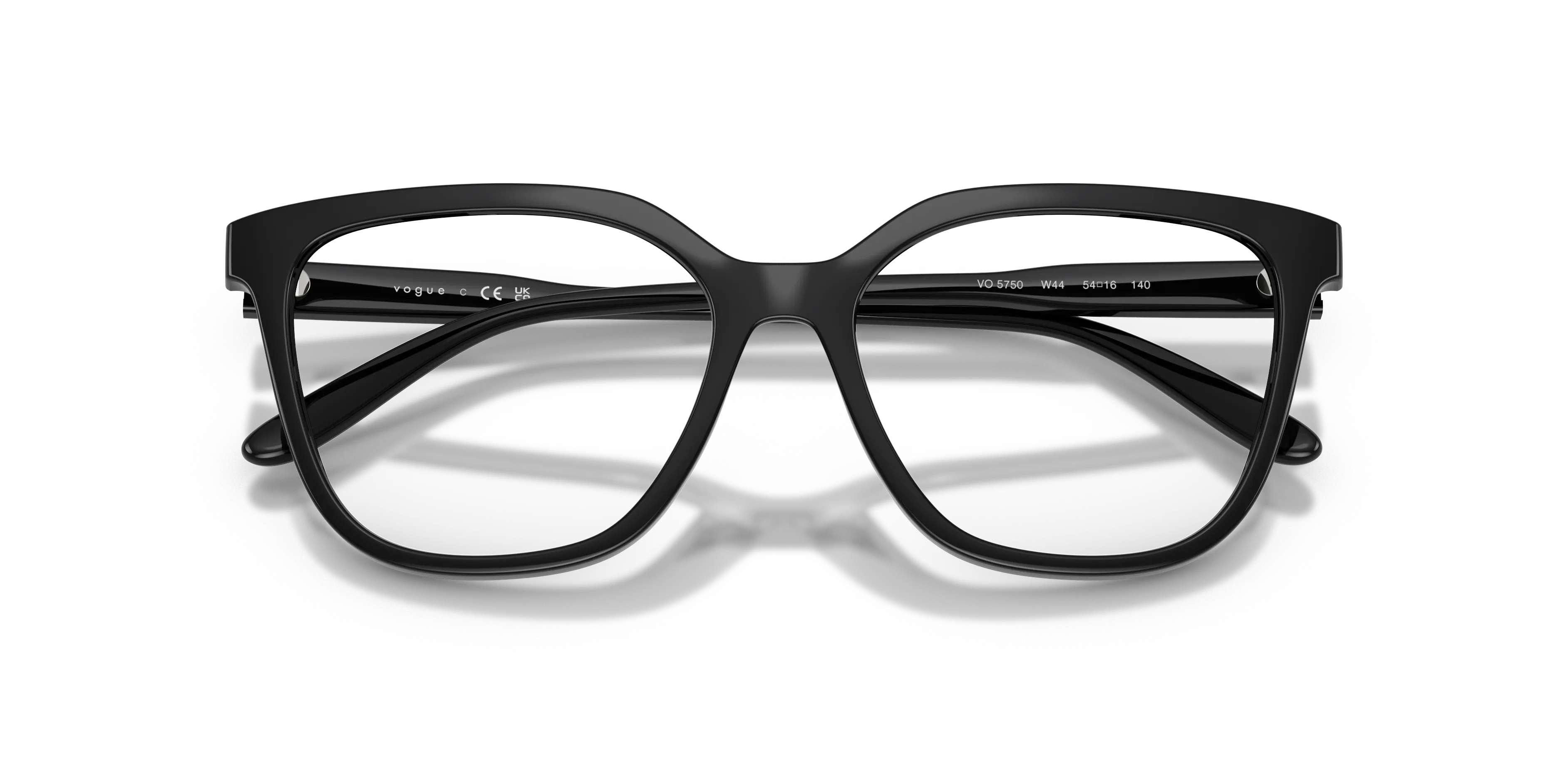 VOGUE EYEWEAR VO5750 W44 Montature da vista Nylon Nero Trasparente Squadrata Normale - immagine 2