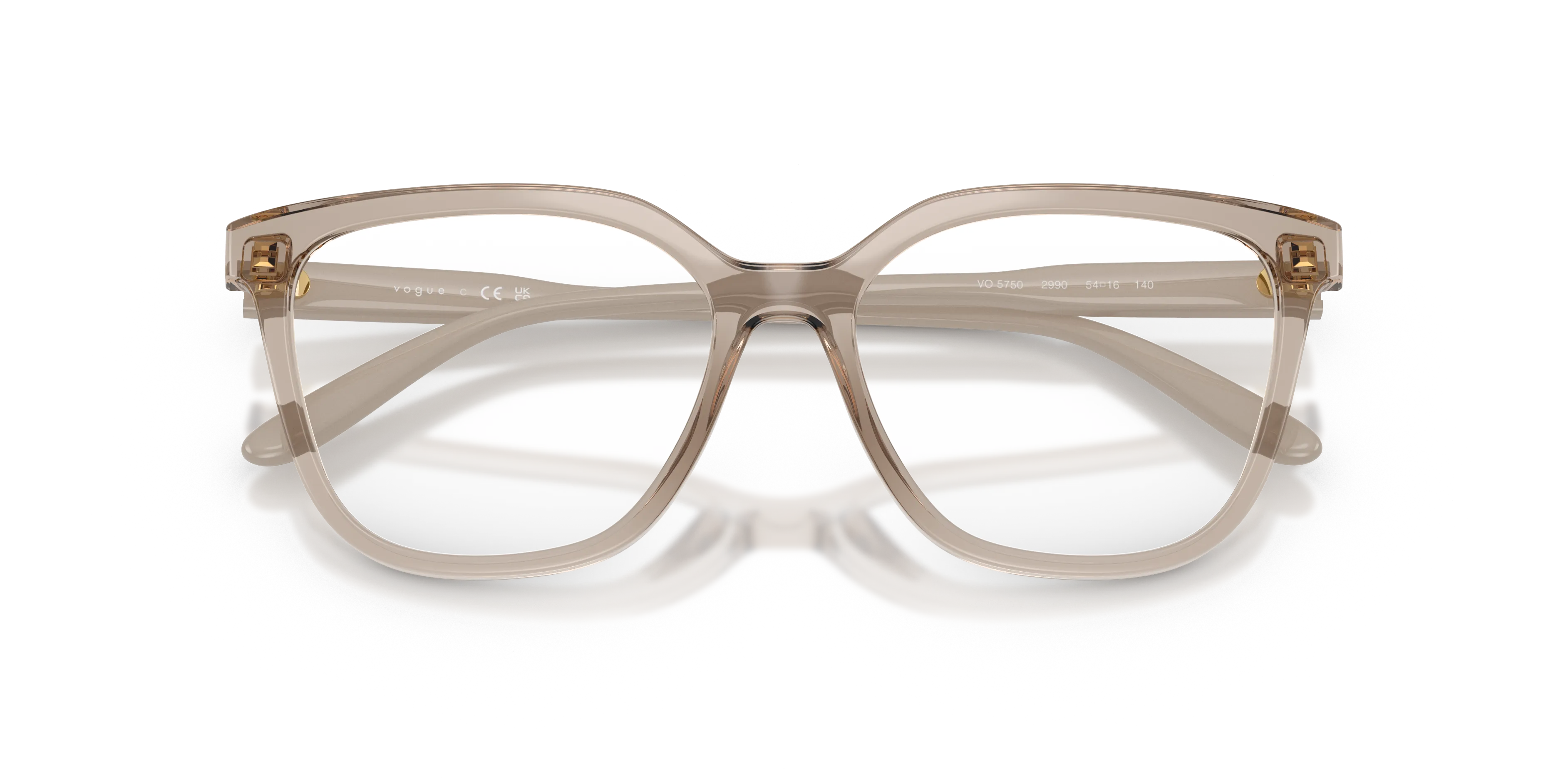 VOGUE EYEWEAR VO5750 2990 Montature da vista Nylon Marrone Trasparente Squadrata Normale - immagine 2