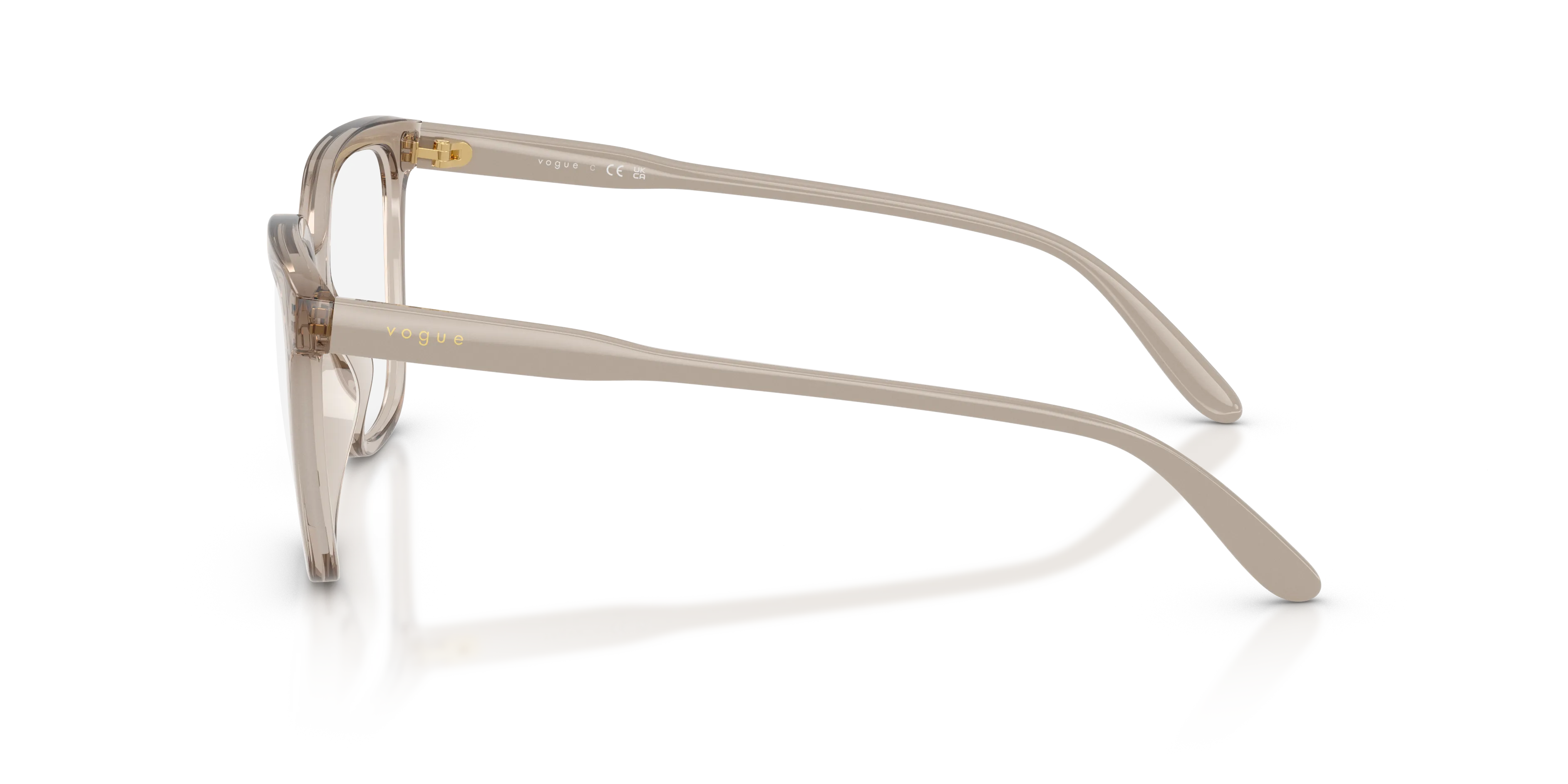 VOGUE EYEWEAR VO5750 2990 Montature da vista Nylon Marrone Trasparente Squadrata Normale - immagine 4