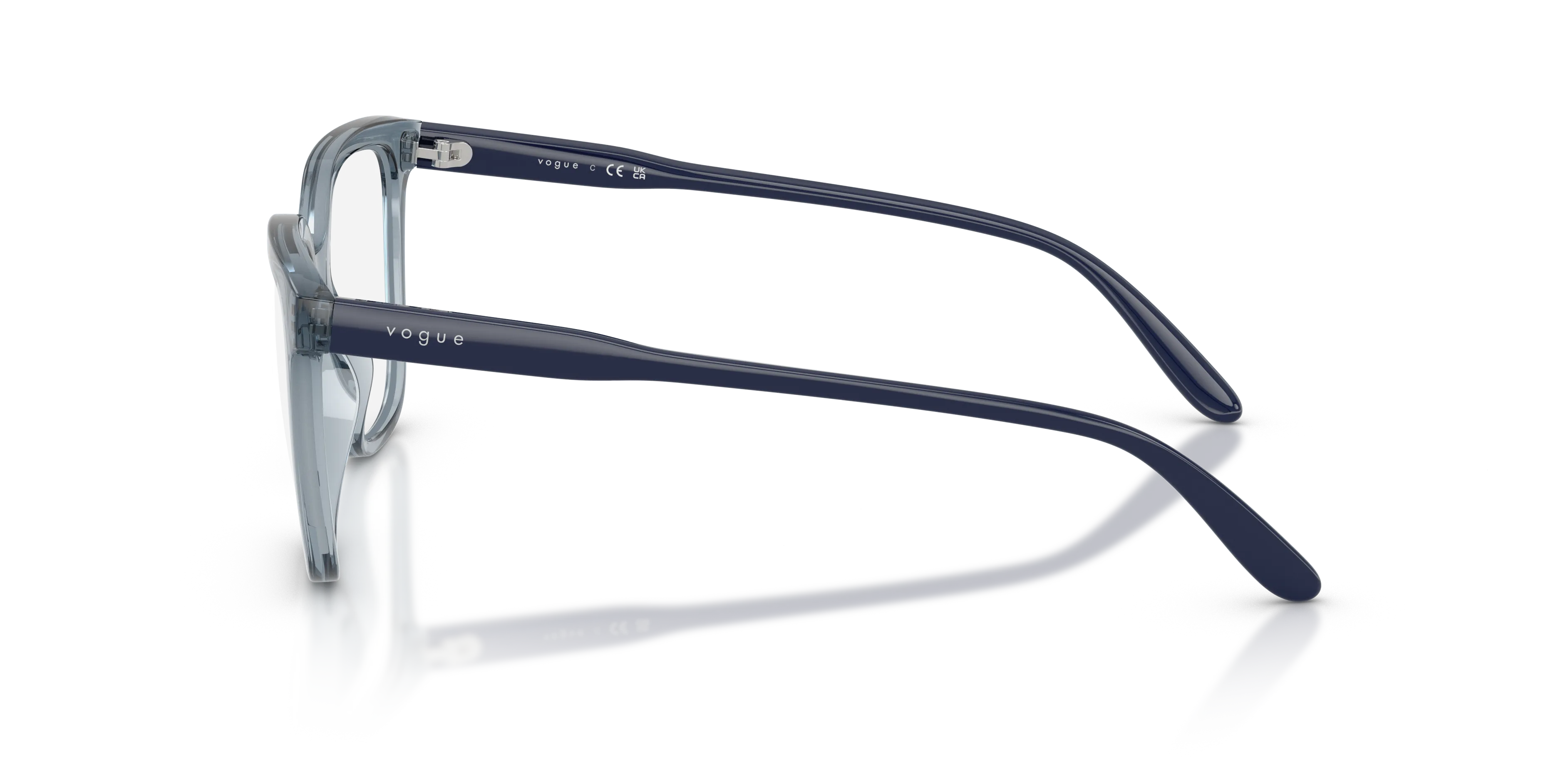 VOGUE EYEWEAR VO5750 2966 Montature da vista Nylon Blu Trasparente Squadrata Normale - immagine 4