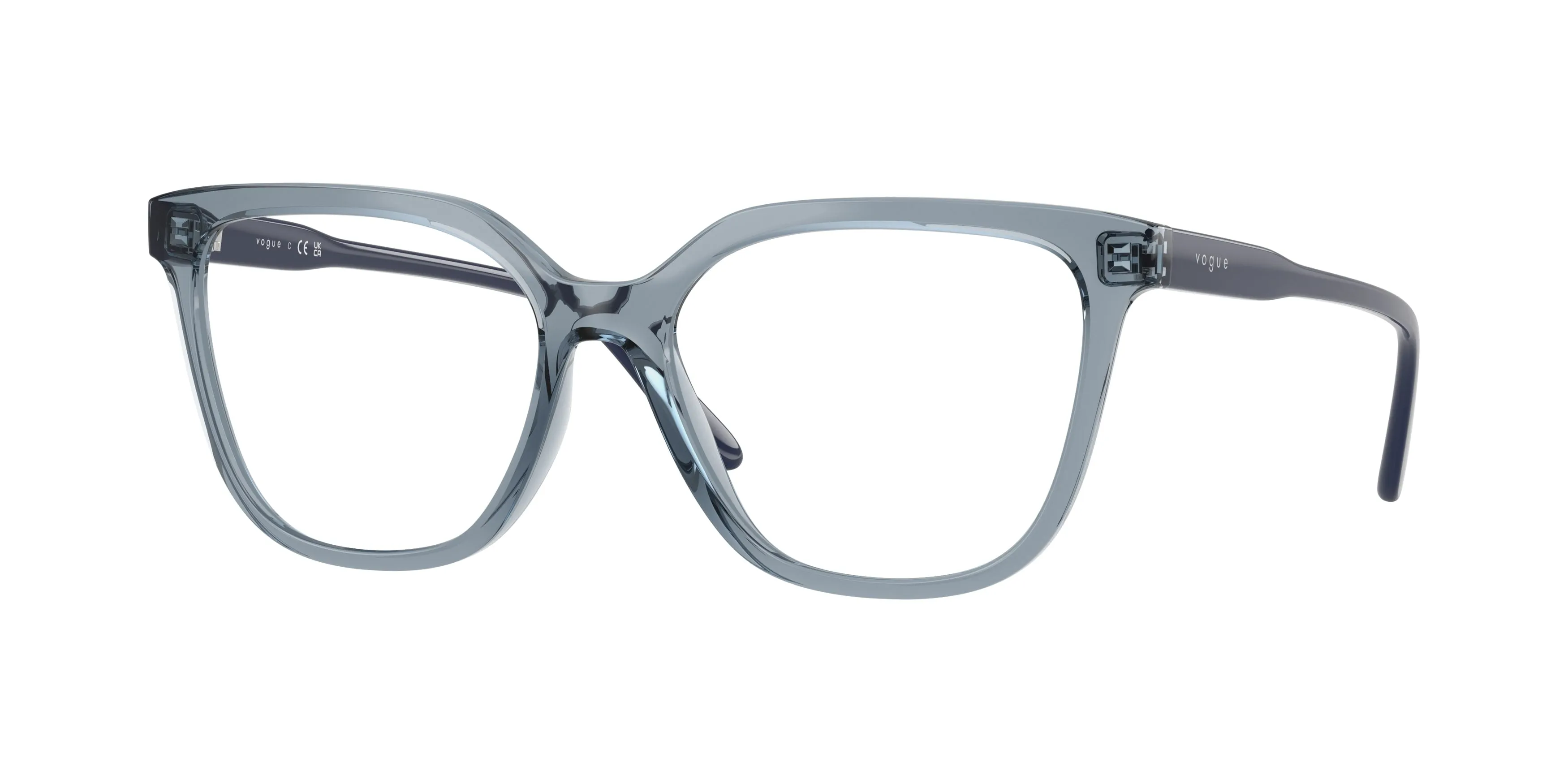VOGUE EYEWEAR VO5750 2966 Montature da vista Nylon Blu Trasparente Squadrata Normale - immagine 1