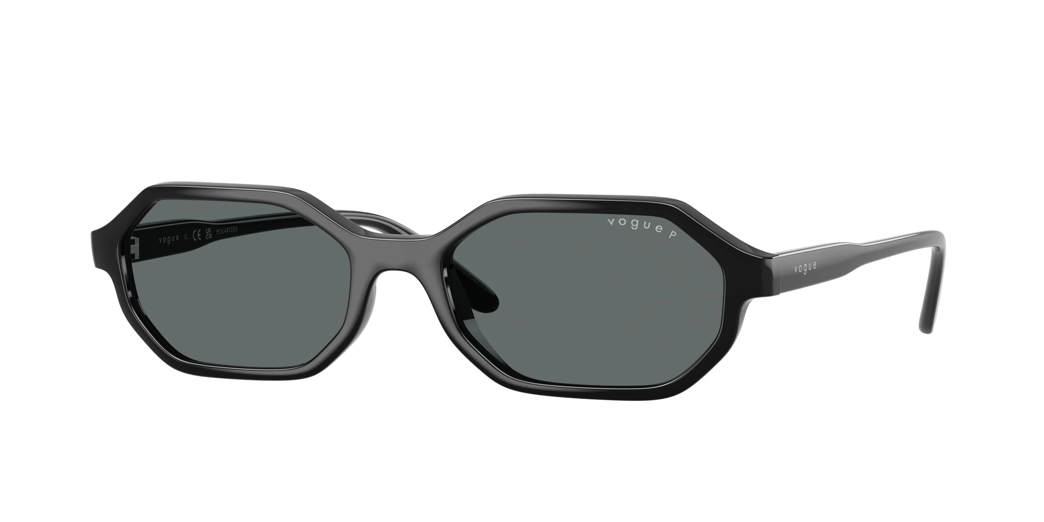 VOGUE EYEWEAR VO5749S W44/81 Occhiali da sole Nylon Nero Grigio Geometrica Polarizzata - immagine 1