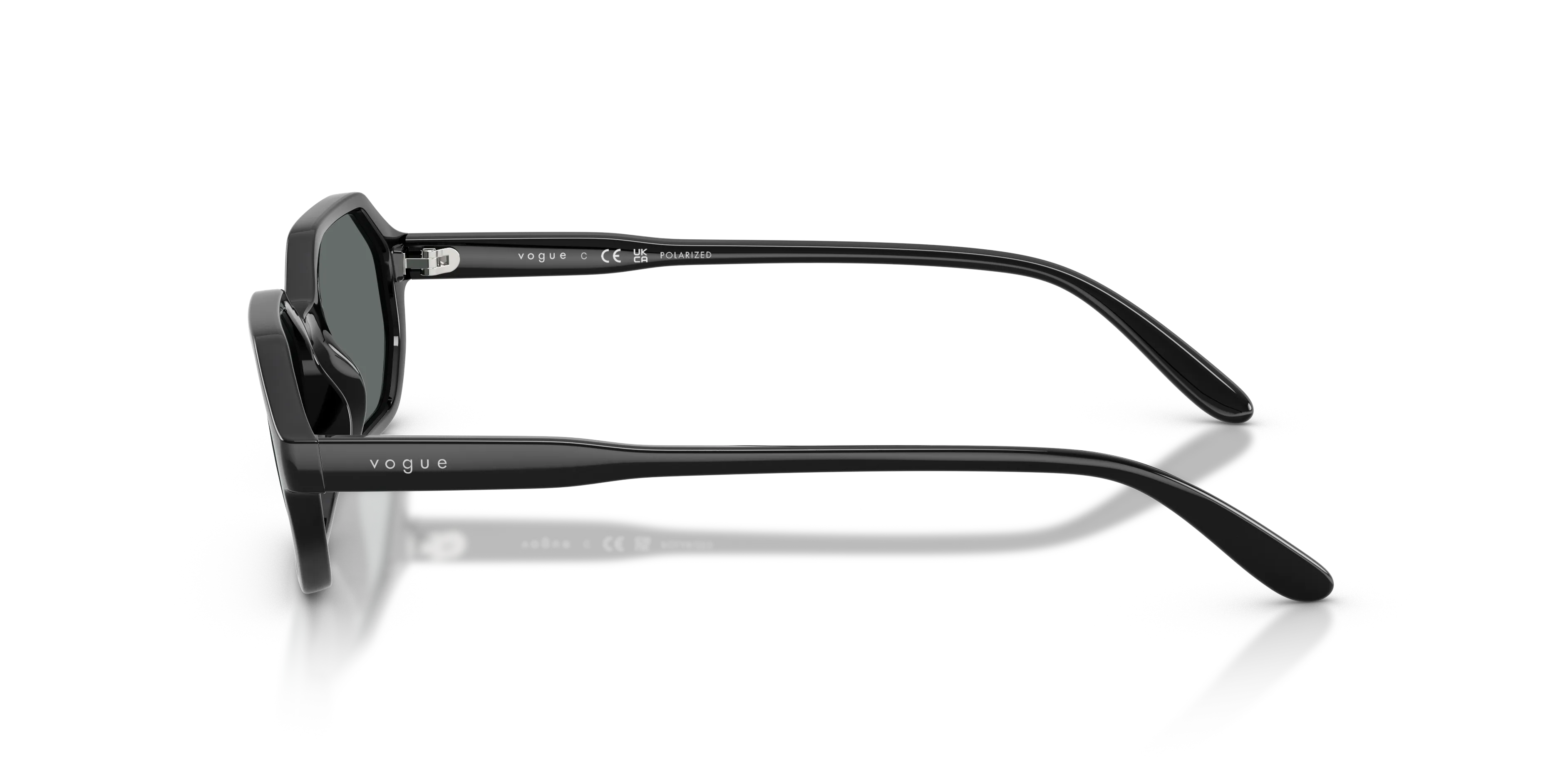 VOGUE EYEWEAR VO5749S W44/81 Occhiali da sole Nylon Nero Grigio Geometrica Polarizzata - immagine 4