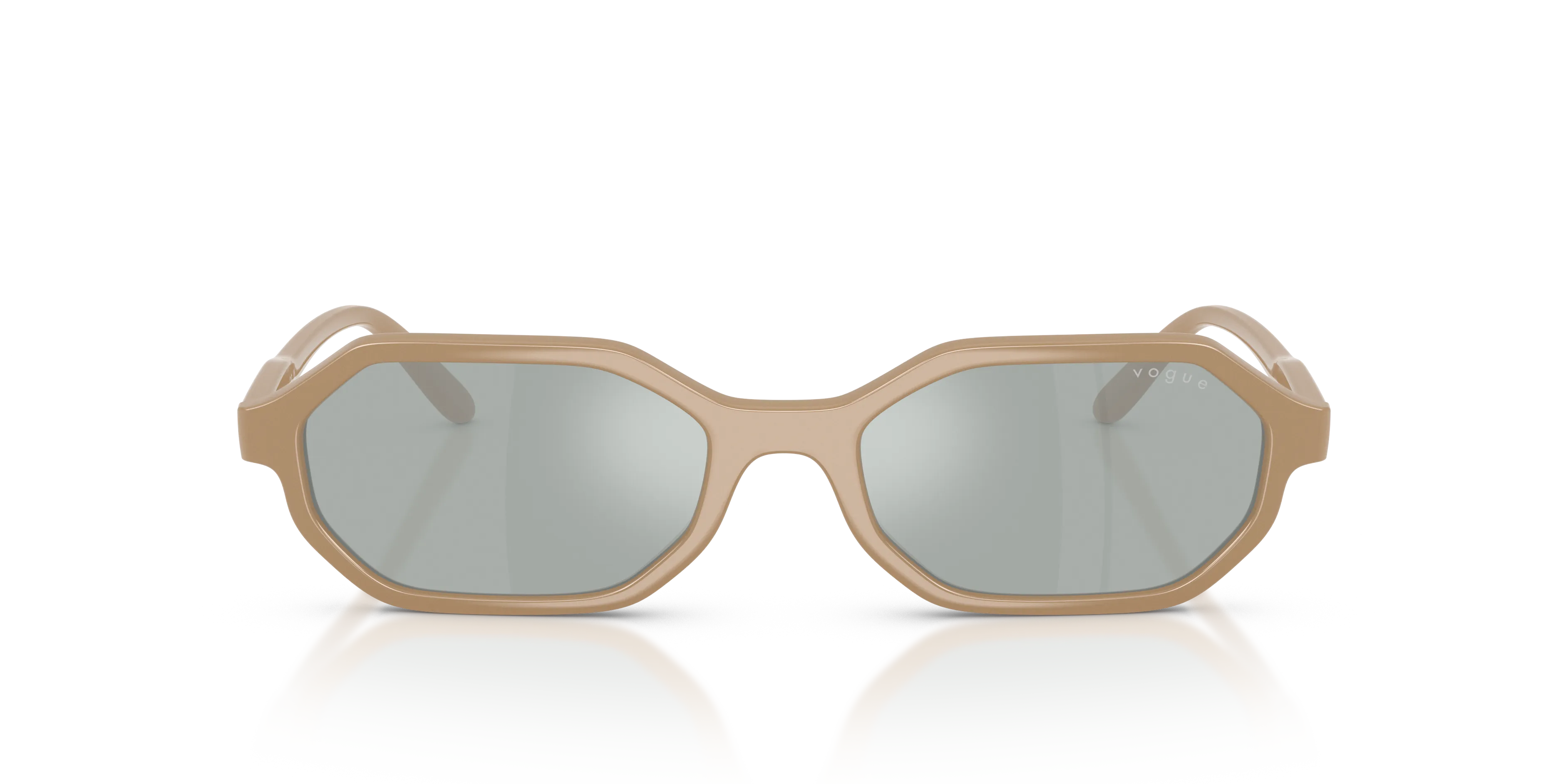 VOGUE EYEWEAR VO5749S 33261N Occhiali da sole Nylon Marrone Azzurro Geometrica Specchiate - immagine 3