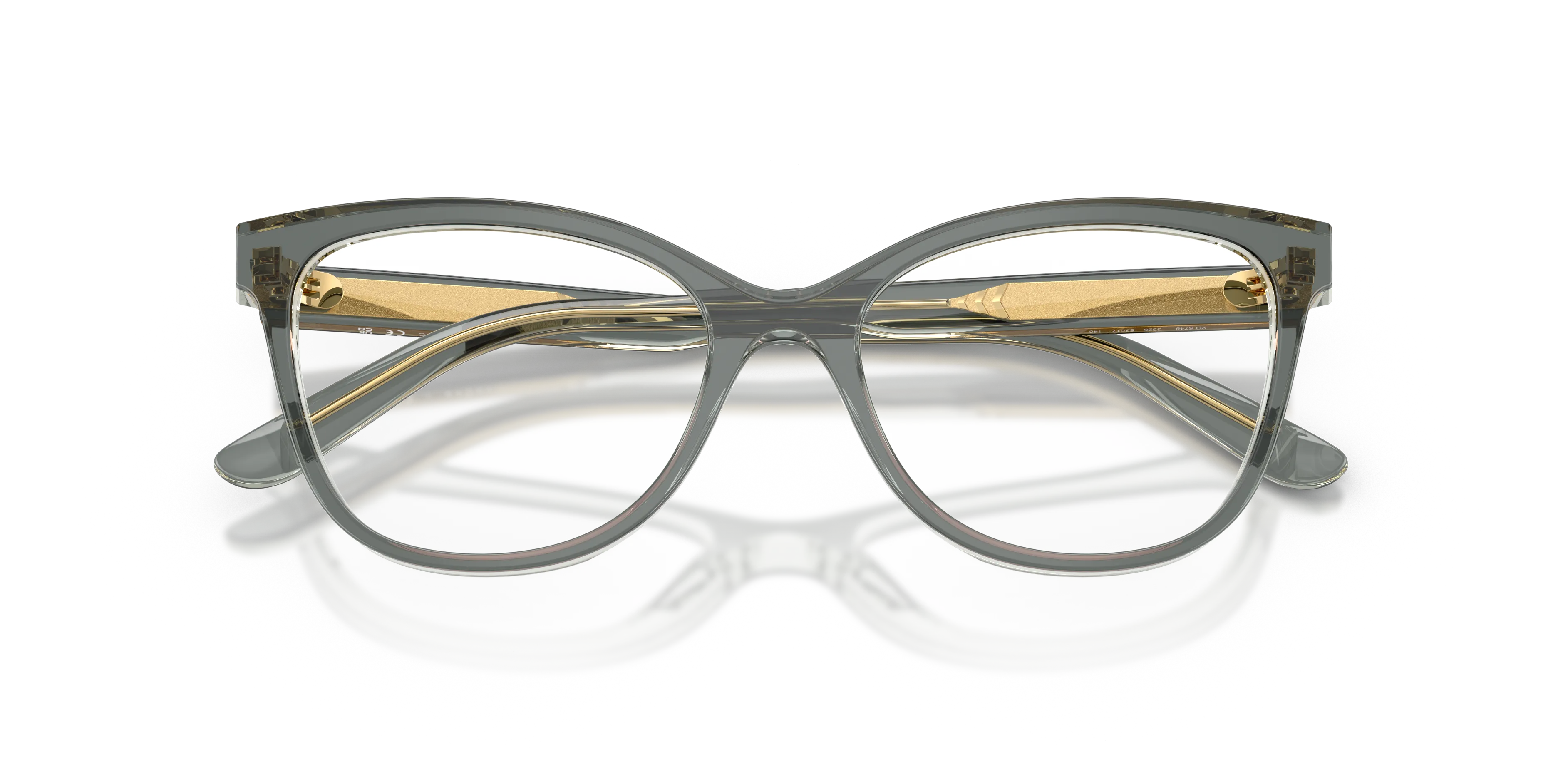 VOGUE EYEWEAR VO5748 3325 Montature da vista Acetato Verde Trasparente Pantos Normale - immagine 2