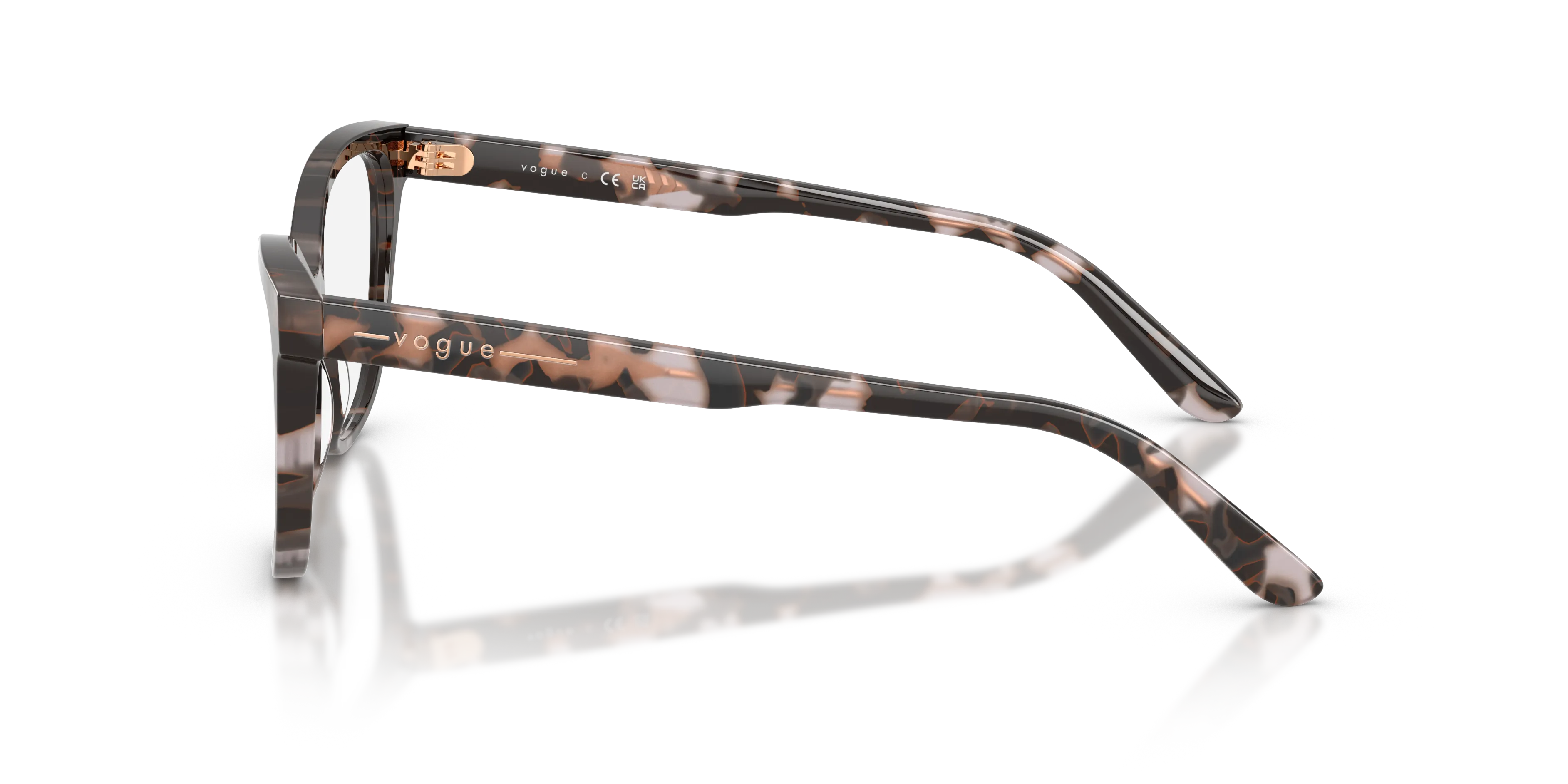 VOGUE EYEWEAR VO5748 3146 Montature da vista Acetato Tartaruga Trasparente Pantos Normale - immagine 4