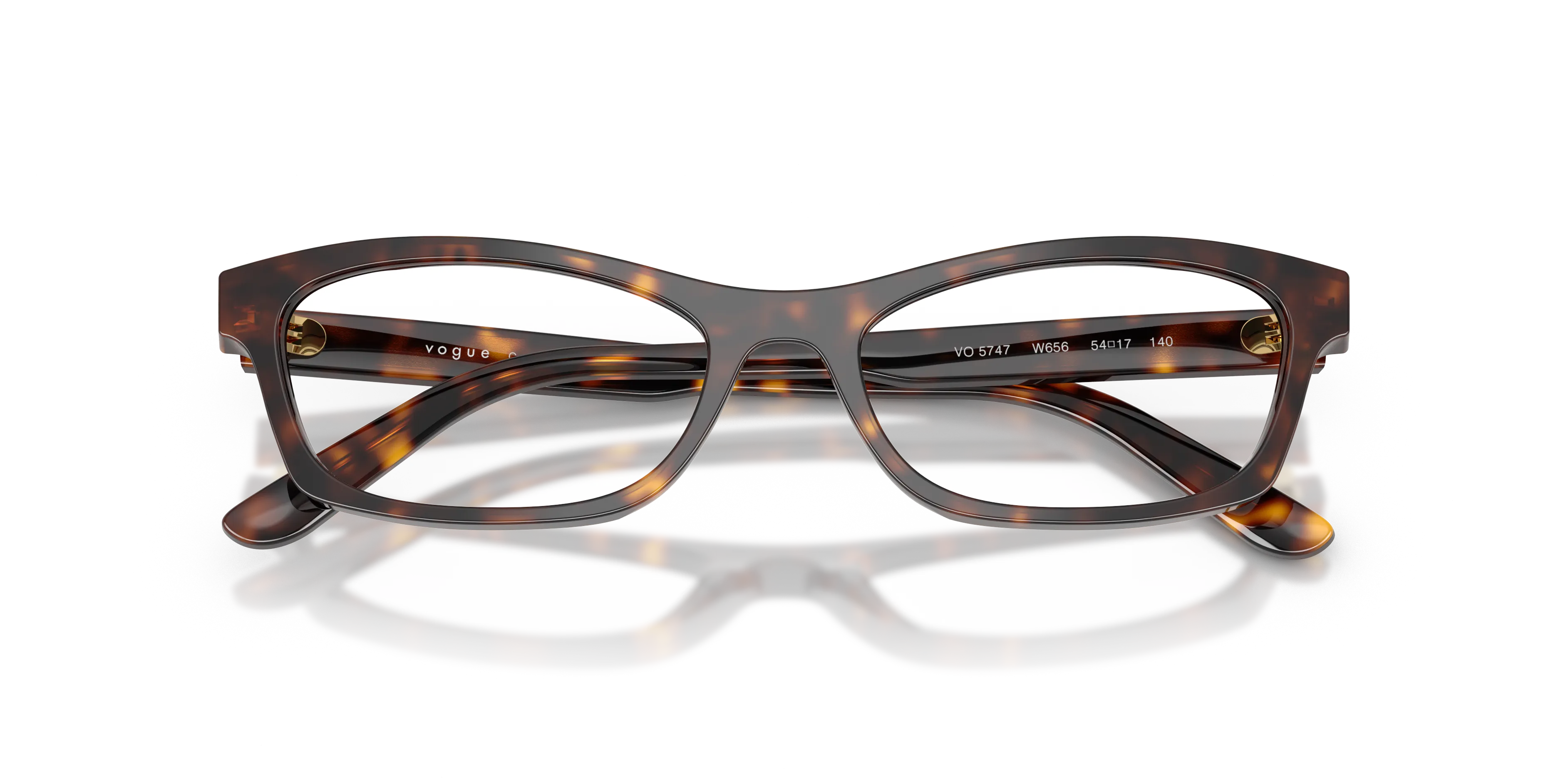 VOGUE EYEWEAR VO5747 W656 Montature da vista Acetato Marrone Trasparente Pillow Normale - immagine 2