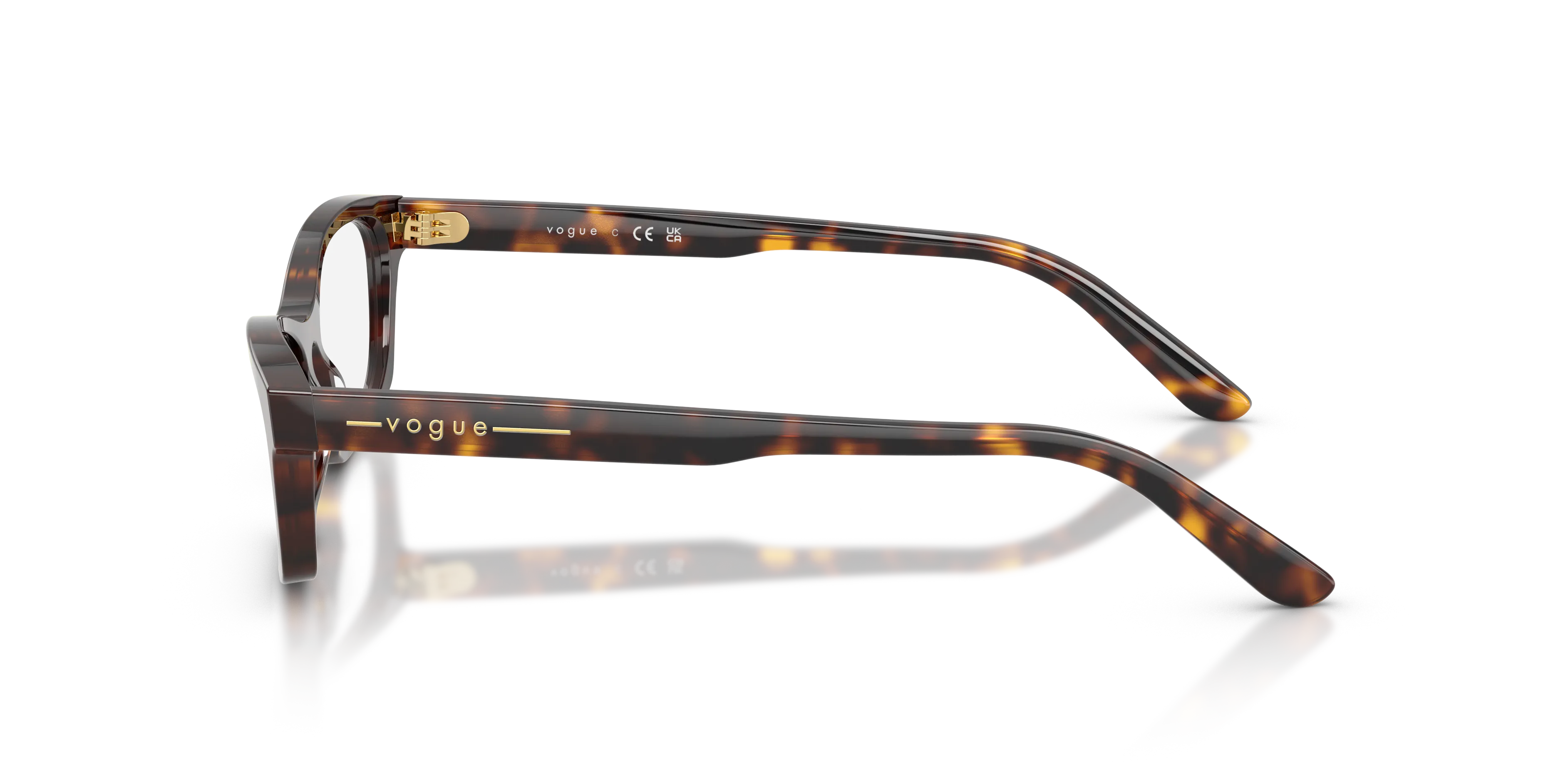 VOGUE EYEWEAR VO5747 W656 Montature da vista Acetato Marrone Trasparente Pillow Normale - immagine 4