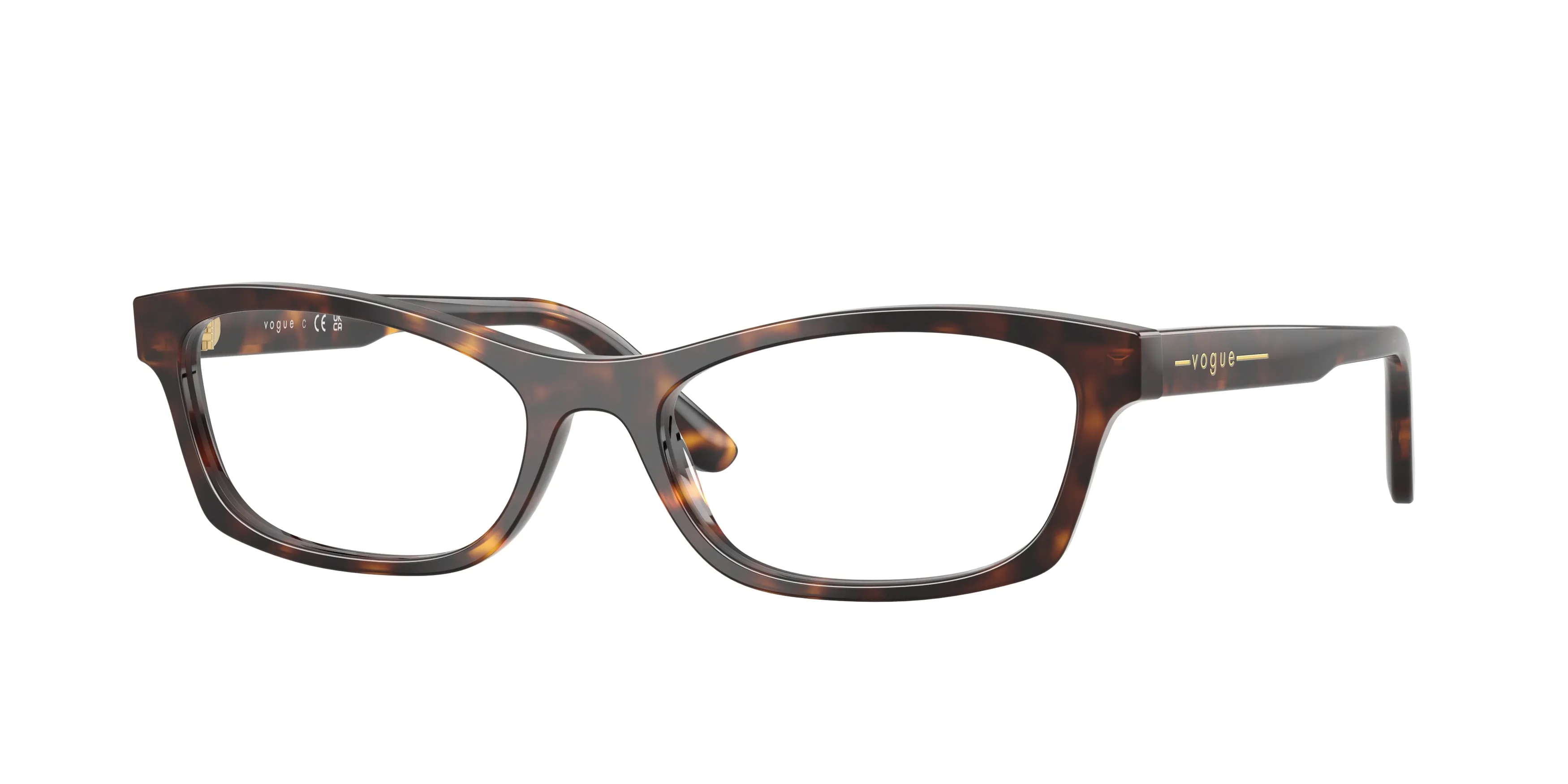 VOGUE EYEWEAR VO5747 W656 Montature da vista Acetato Marrone Trasparente Pillow Normale - immagine 1