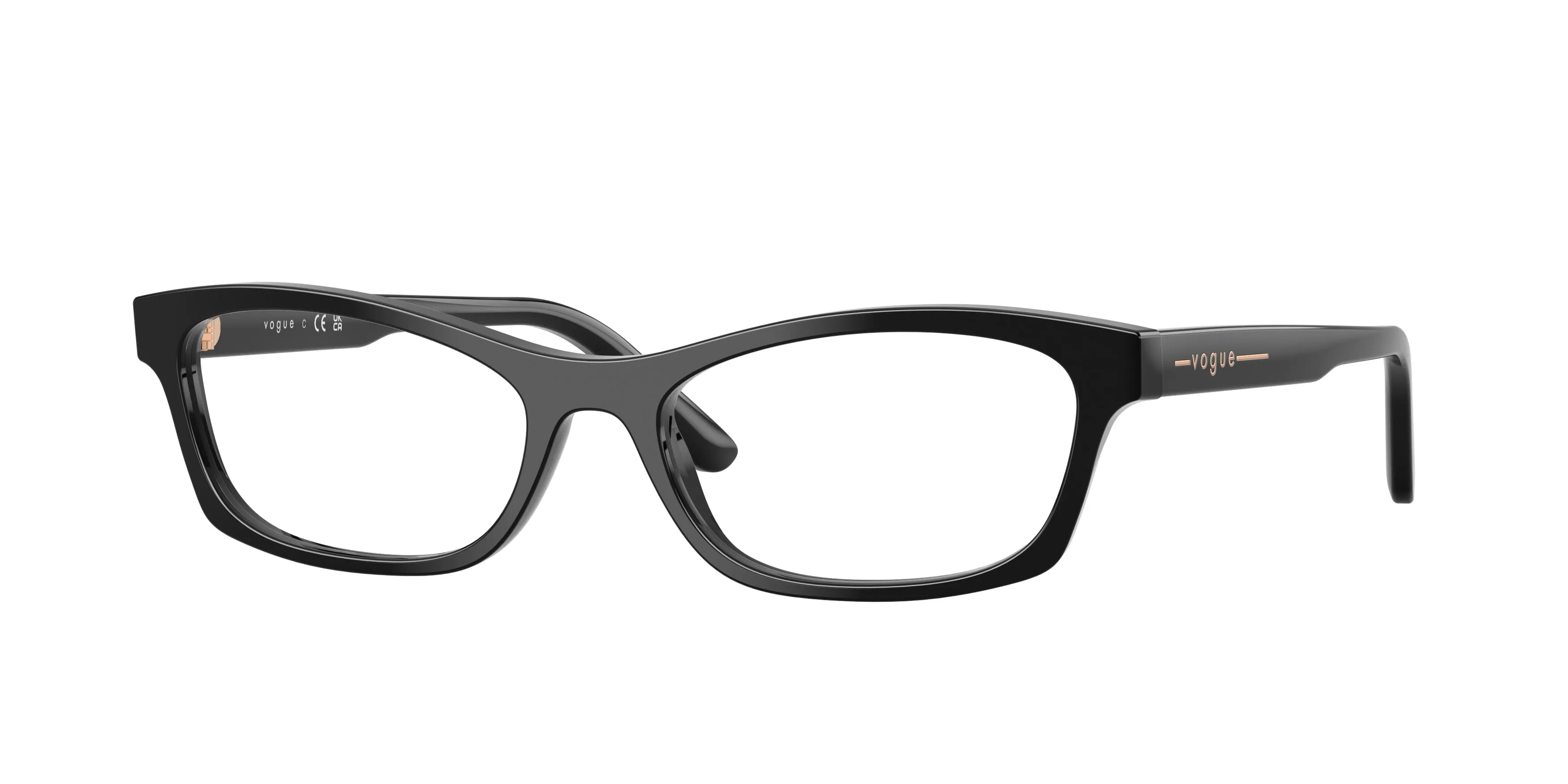 VOGUE EYEWEAR VO5747 W44 Montature da vista Acetato Nero Trasparente Pillow Normale - immagine 1