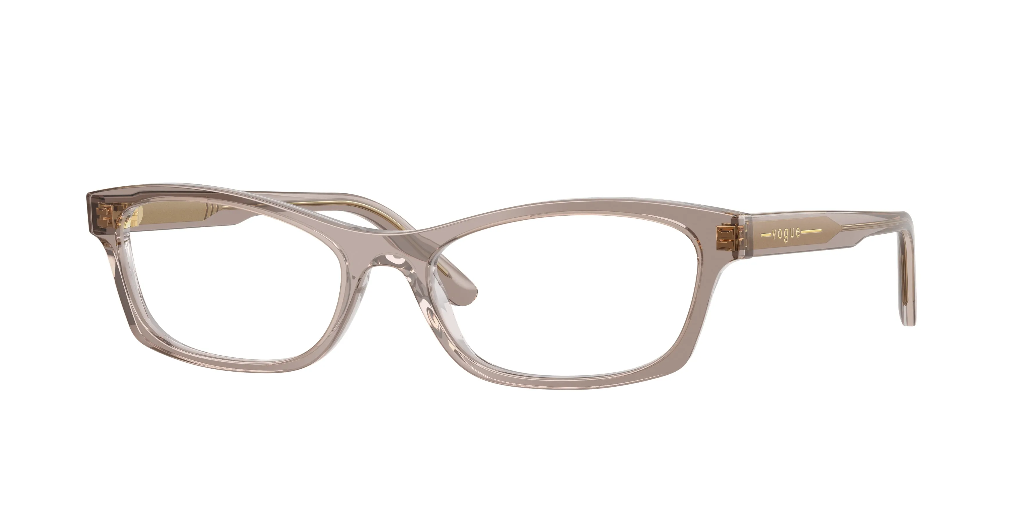 VOGUE EYEWEAR VO5747 3324 Montature da vista Acetato Marrone Trasparente Pillow Normale - immagine 1