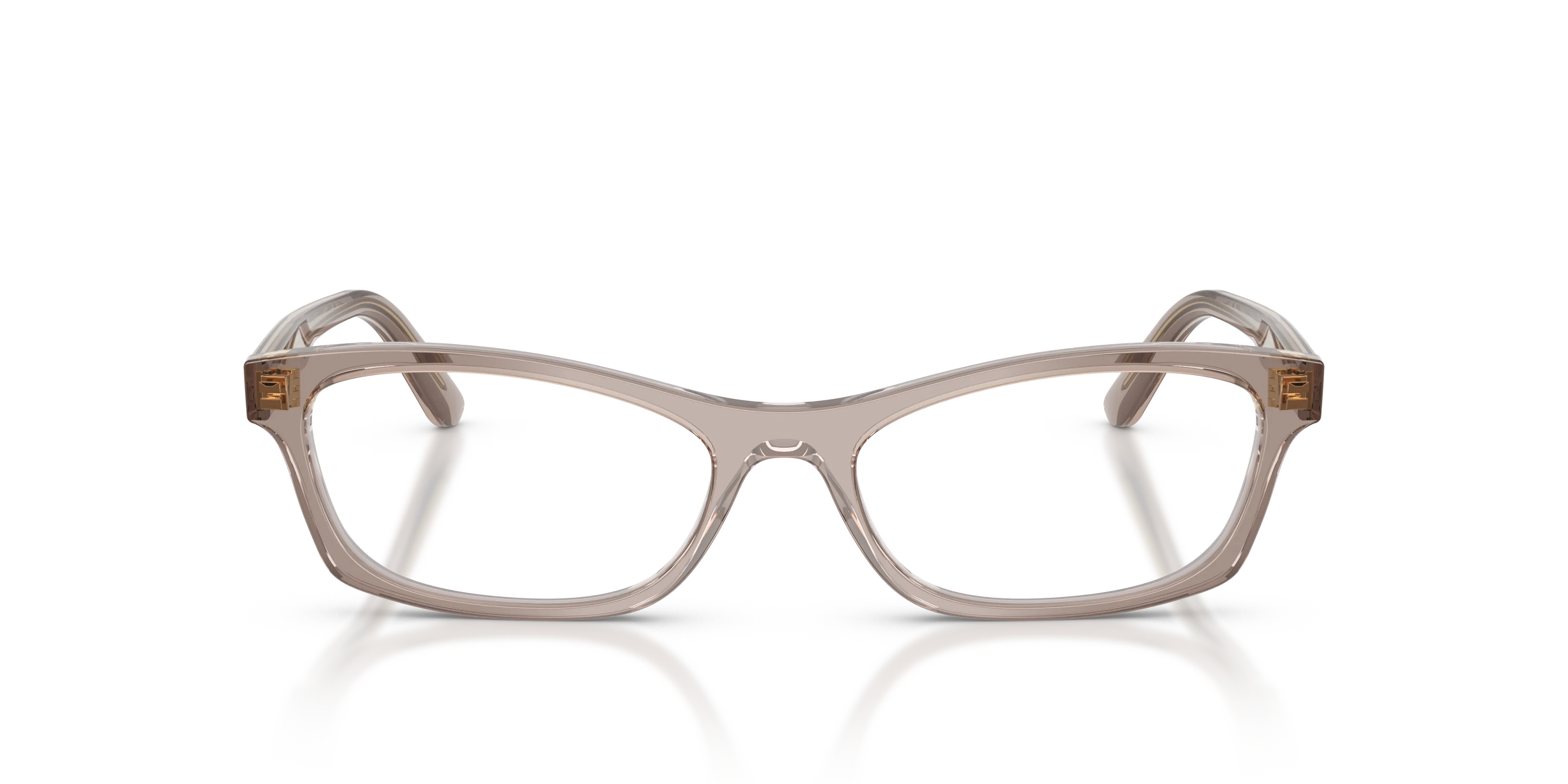 VOGUE EYEWEAR VO5747 3324 Montature da vista Acetato Marrone Trasparente Pillow Normale - immagine 3