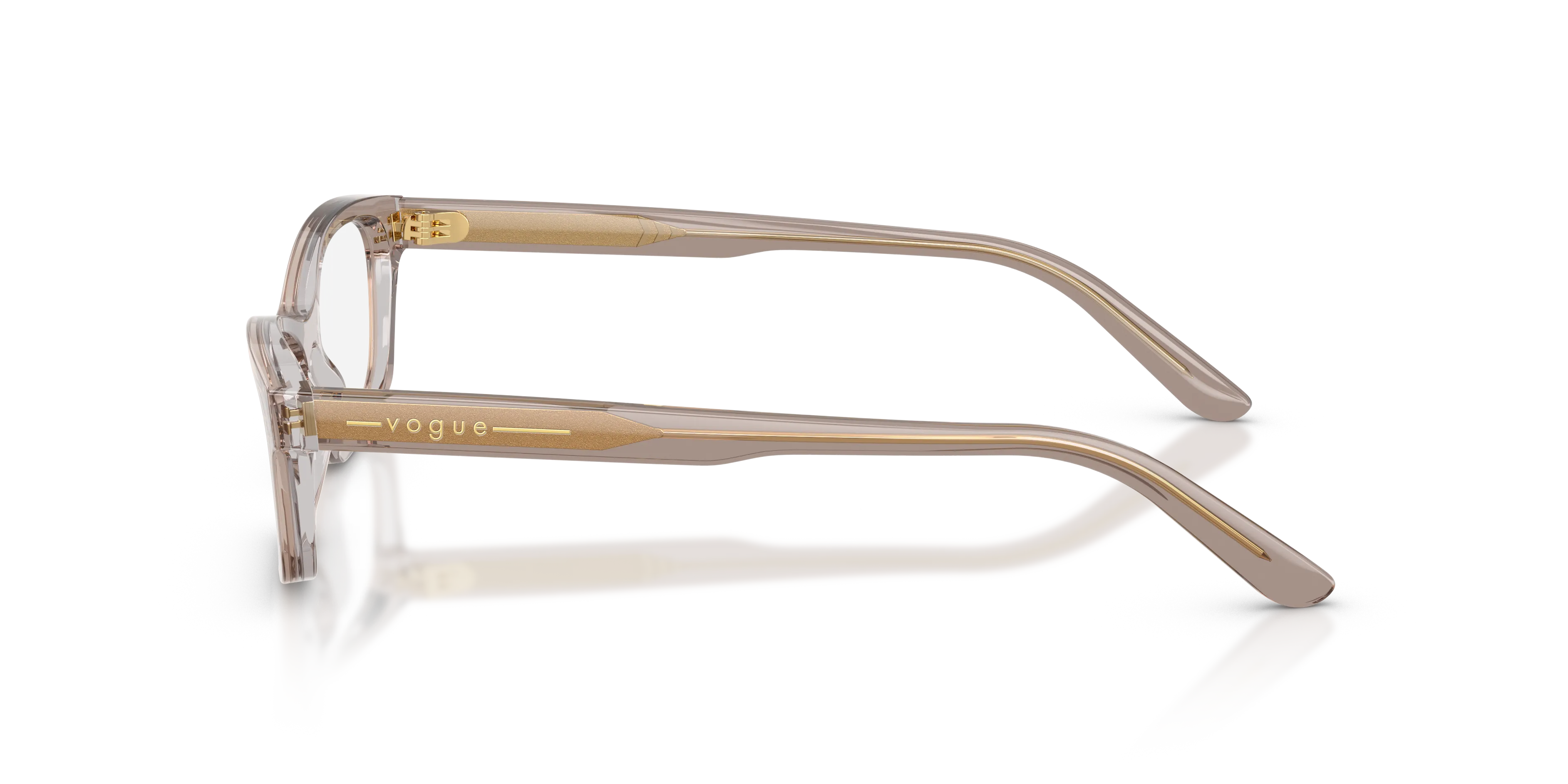 VOGUE EYEWEAR VO5747 3324 Montature da vista Acetato Marrone Trasparente Pillow Normale - immagine 4