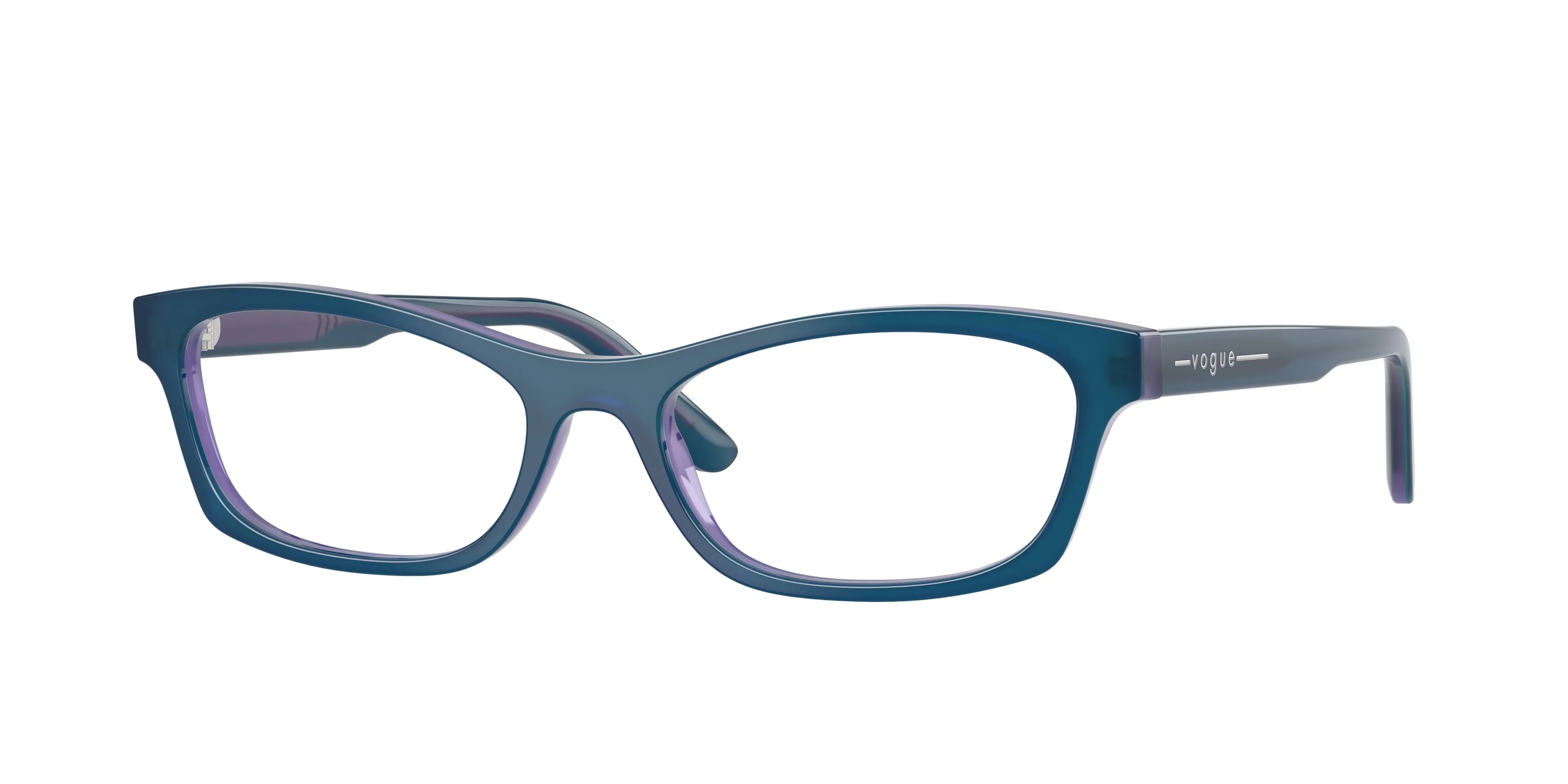 VOGUE EYEWEAR VO5747 3323 Montature da vista Acetato Blu Trasparente Pillow Normale - immagine 1