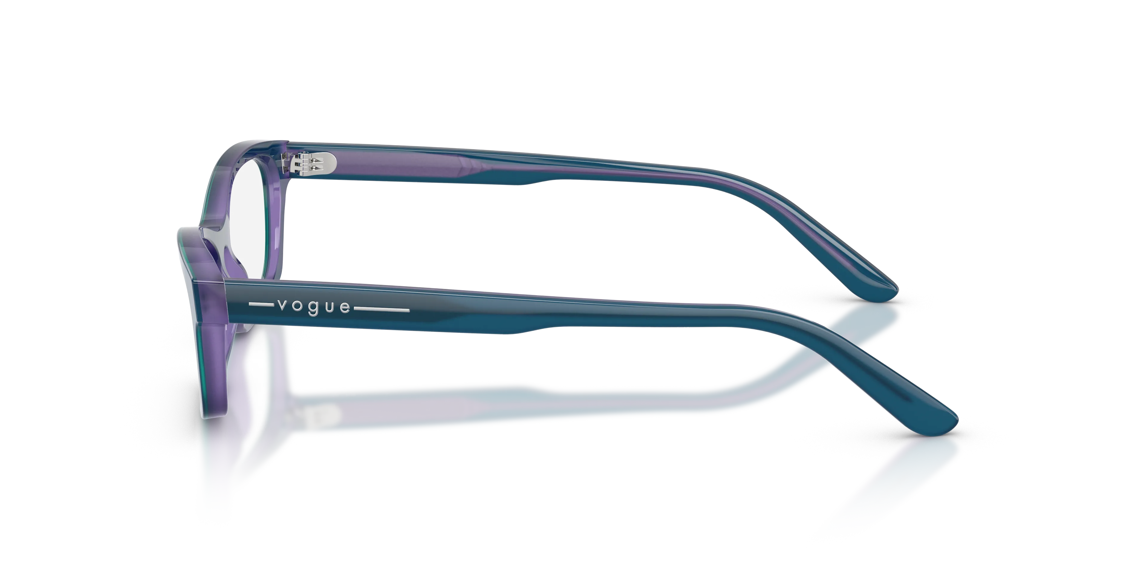 VOGUE EYEWEAR VO5747 3323 Montature da vista Acetato Blu Trasparente Pillow Normale - immagine 4