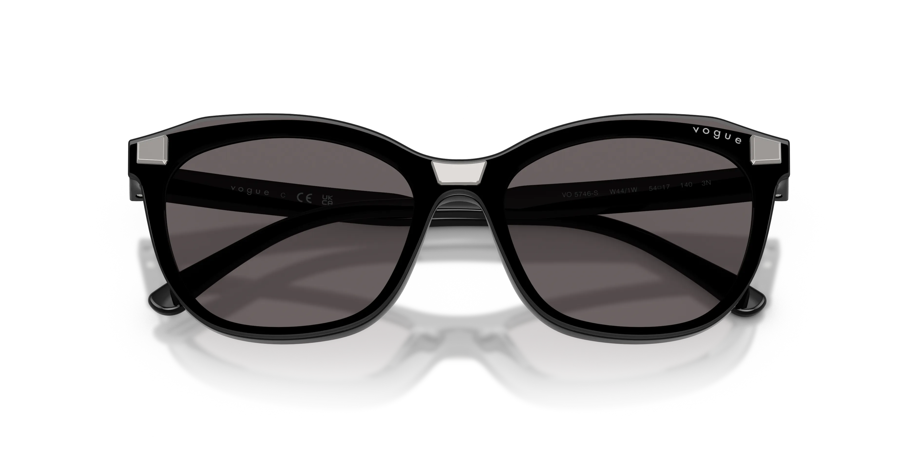 VOGUE EYEWEAR VO5746S W44/1W Occhiali da sole Nylon Nero Trasparente Farfalla Normale - immagine 2