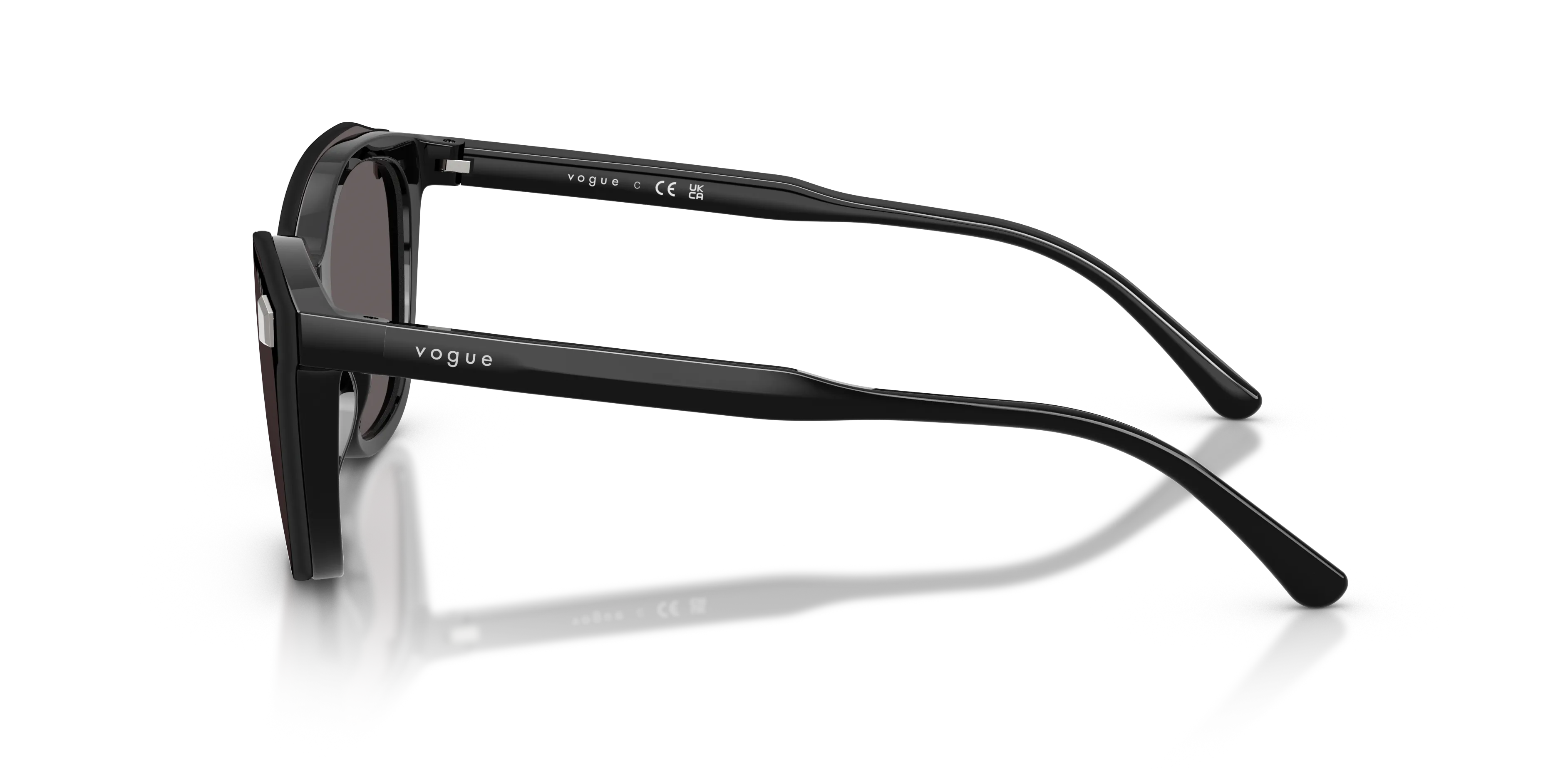 VOGUE EYEWEAR VO5746S W44/1W Occhiali da sole Nylon Nero Trasparente Farfalla Normale - immagine 4