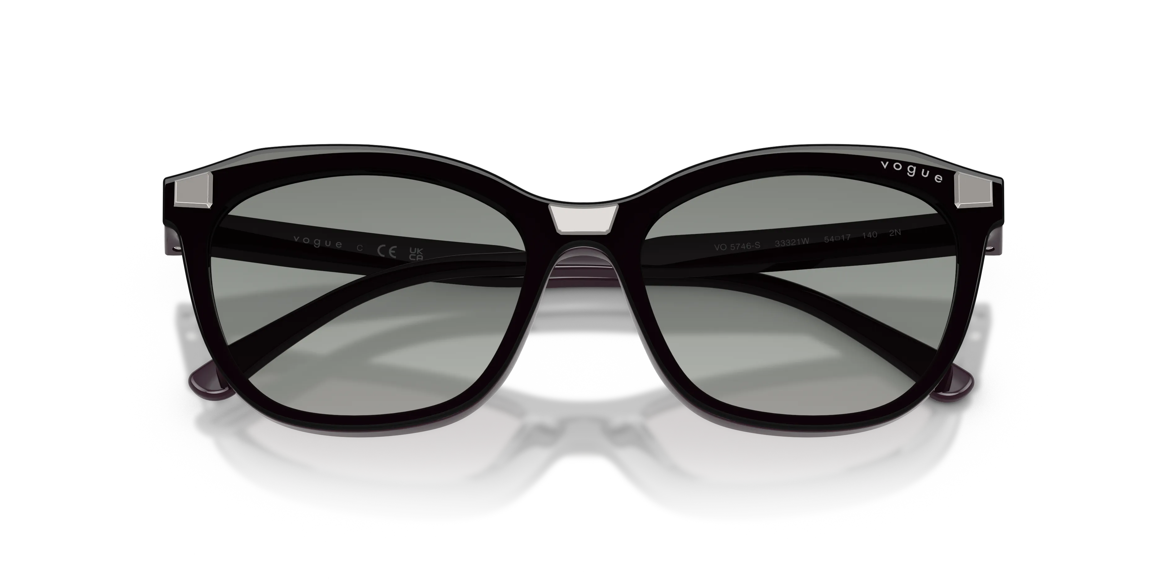 VOGUE EYEWEAR VO5746S 33321W Occhiali da sole Nylon Viola Trasparente Farfalla Normale - immagine 2
