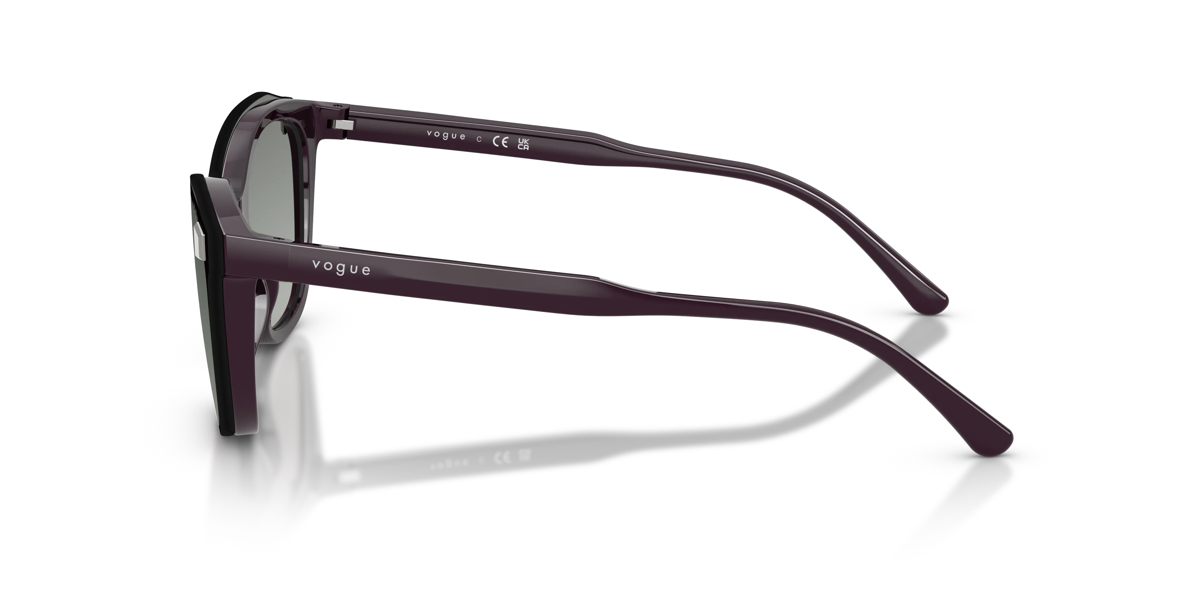 VOGUE EYEWEAR VO5746S 33321W Occhiali da sole Nylon Viola Trasparente Farfalla Normale - immagine 4