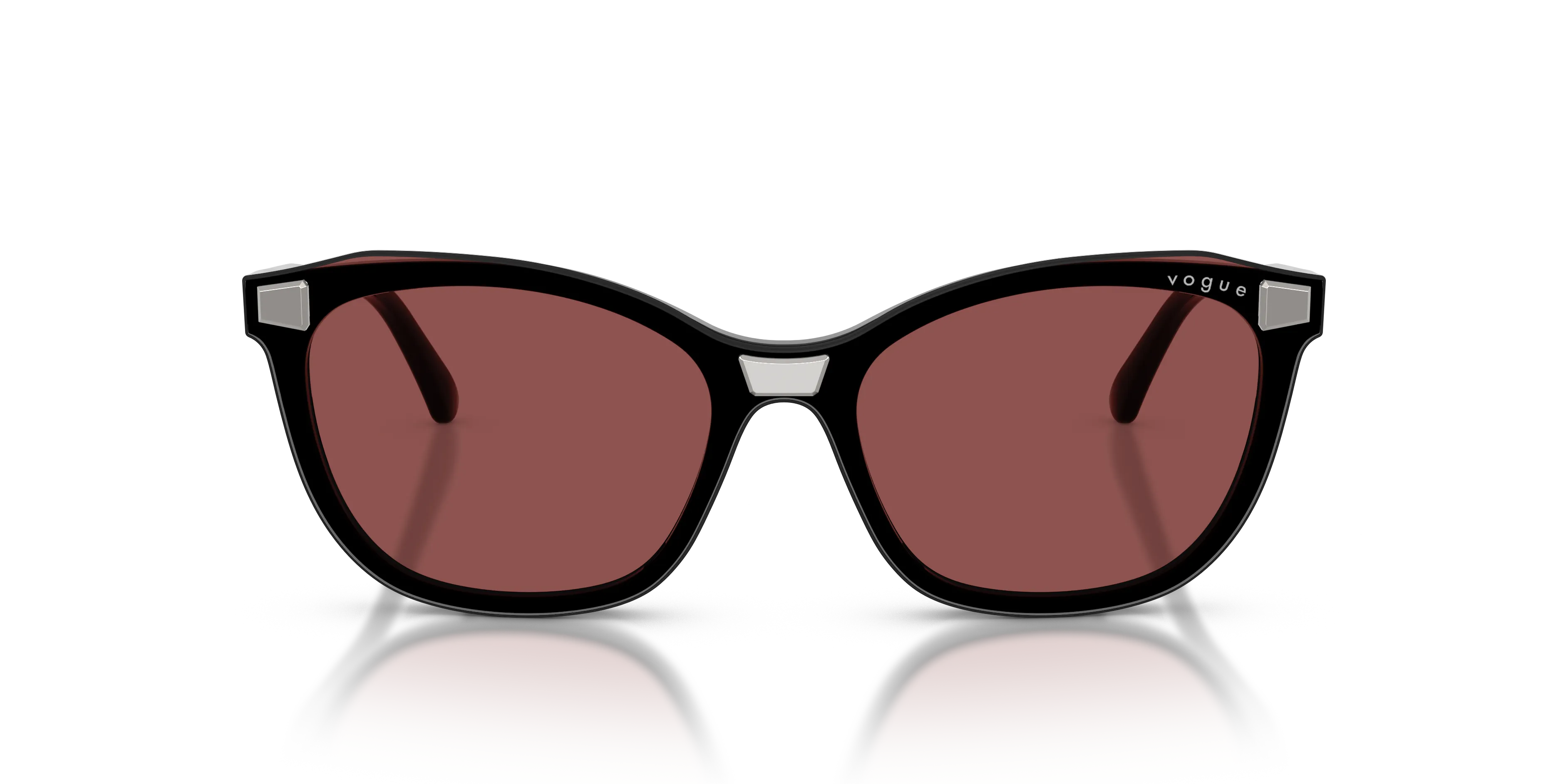 VOGUE EYEWEAR VO5746S 20711W Occhiali da sole Nylon Nero Trasparente Farfalla Normale - immagine 3