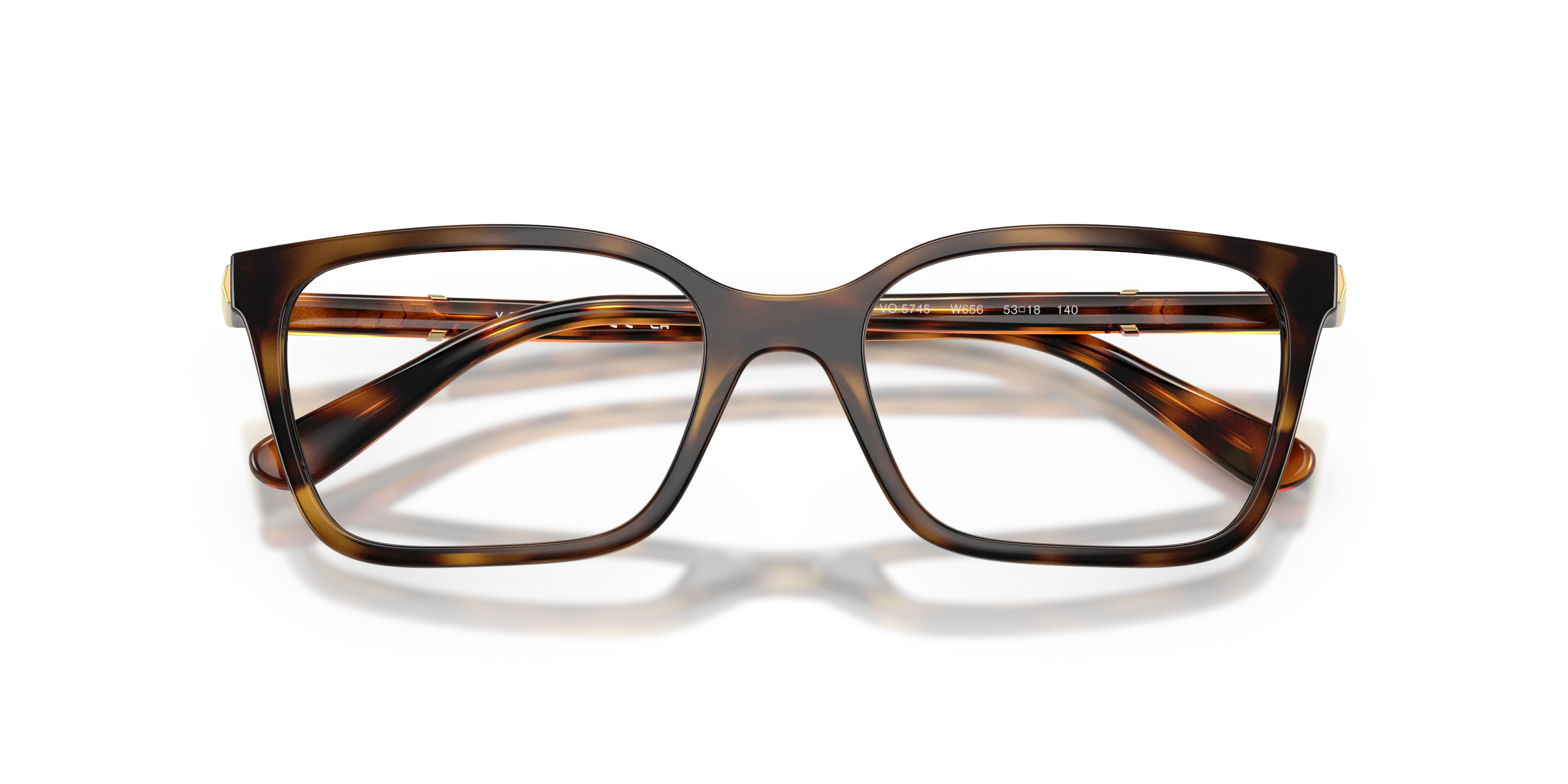 VOGUE EYEWEAR VO5745 W656 Montature da vista Nylon Marrone Trasparente Pillow Normale - immagine 2