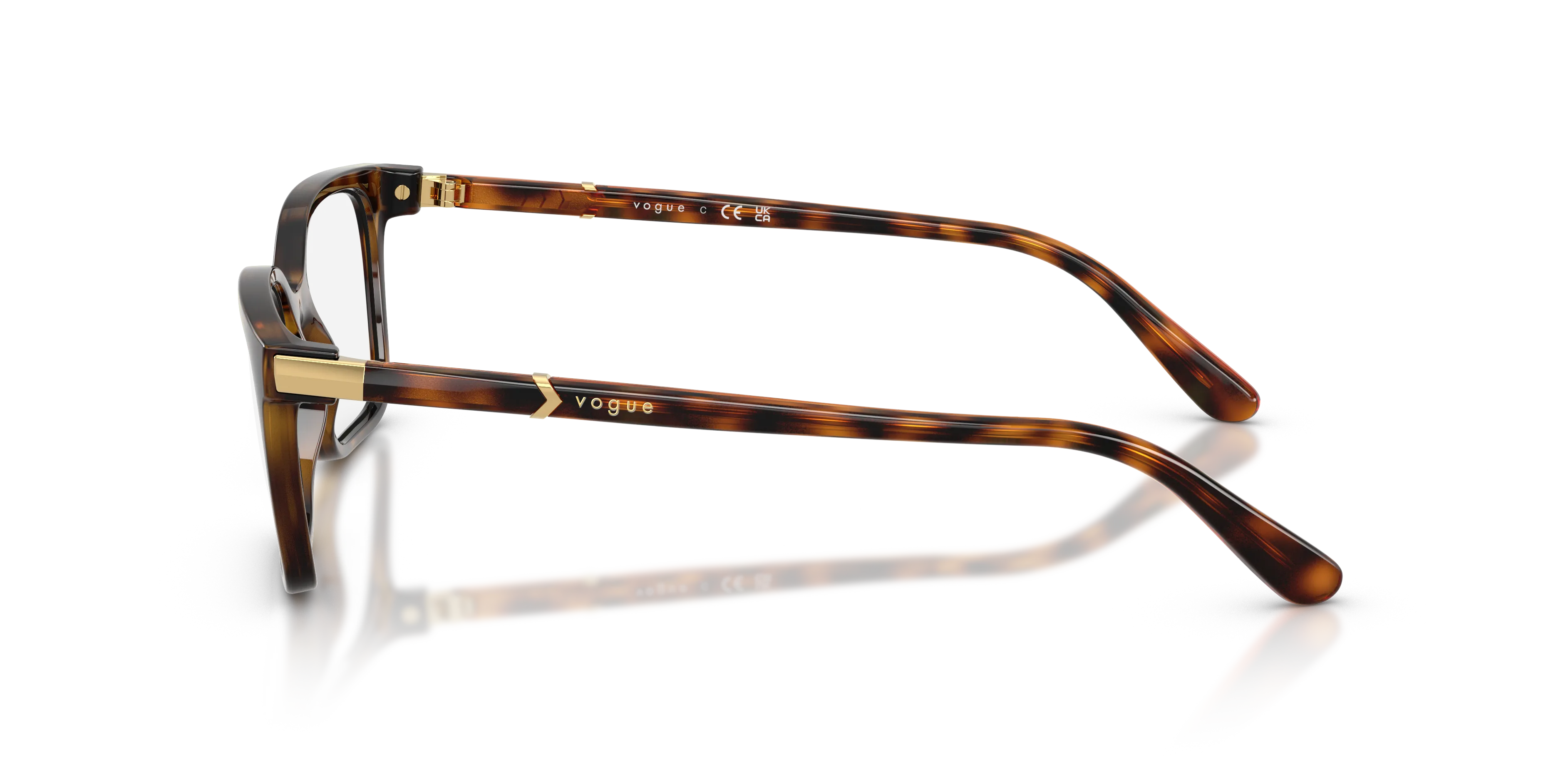 VOGUE EYEWEAR VO5745 W656 Montature da vista Nylon Marrone Trasparente Pillow Normale - immagine 4