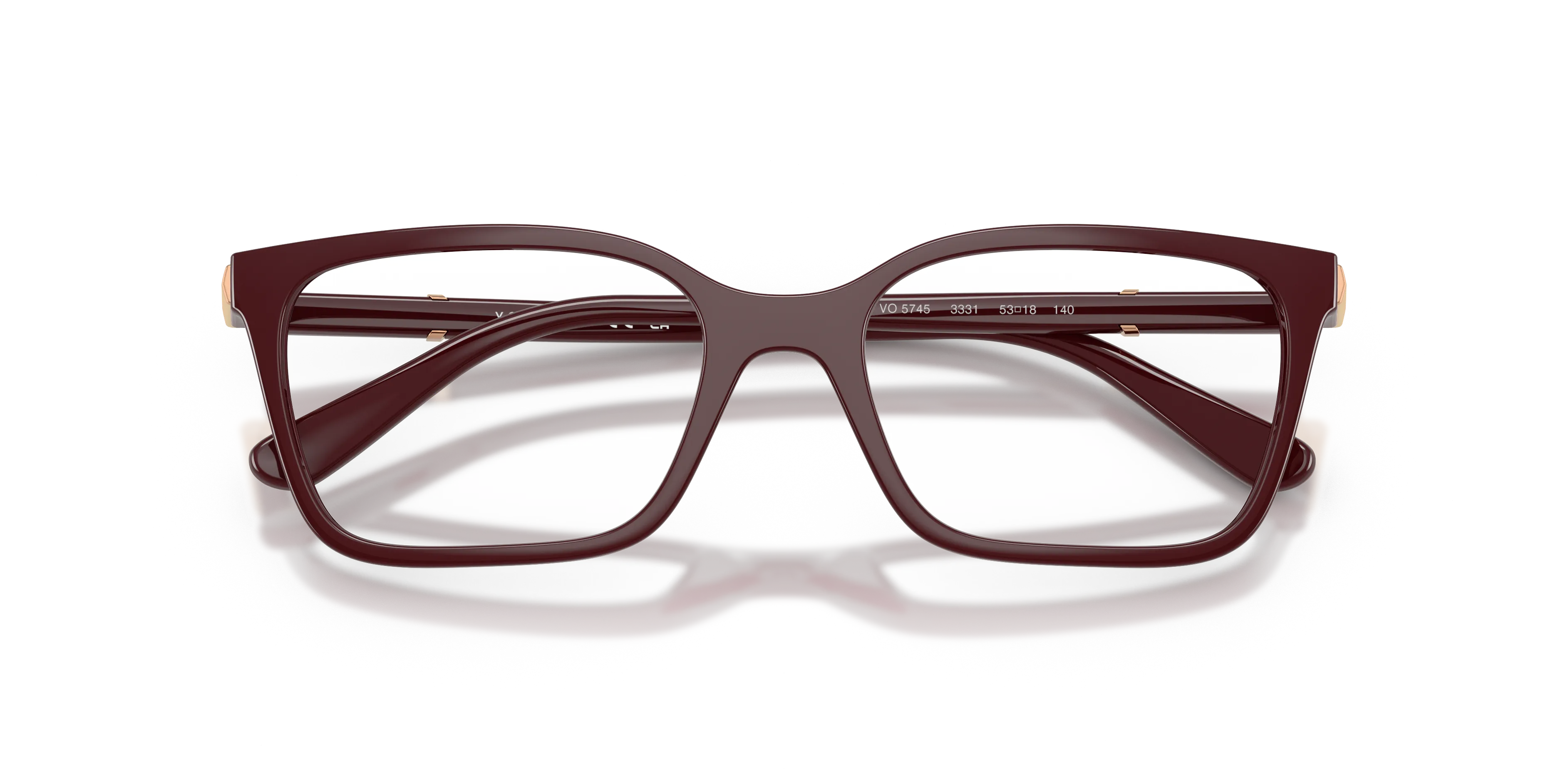 VOGUE EYEWEAR VO5745 3331 Montature da vista Nylon Rosso Trasparente Pillow Normale - immagine 2