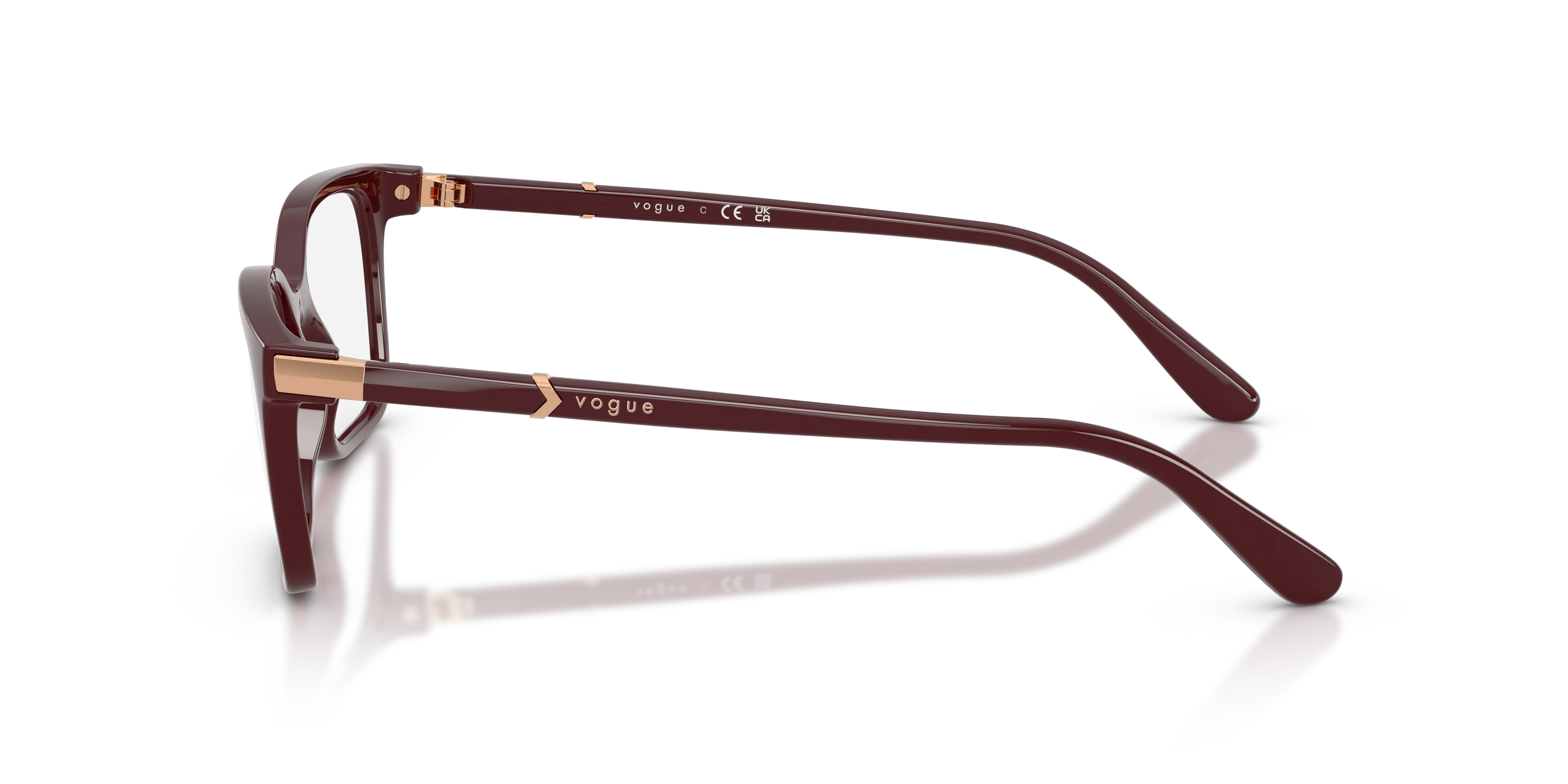VOGUE EYEWEAR VO5745 3331 Montature da vista Nylon Rosso Trasparente Pillow Normale - immagine 4