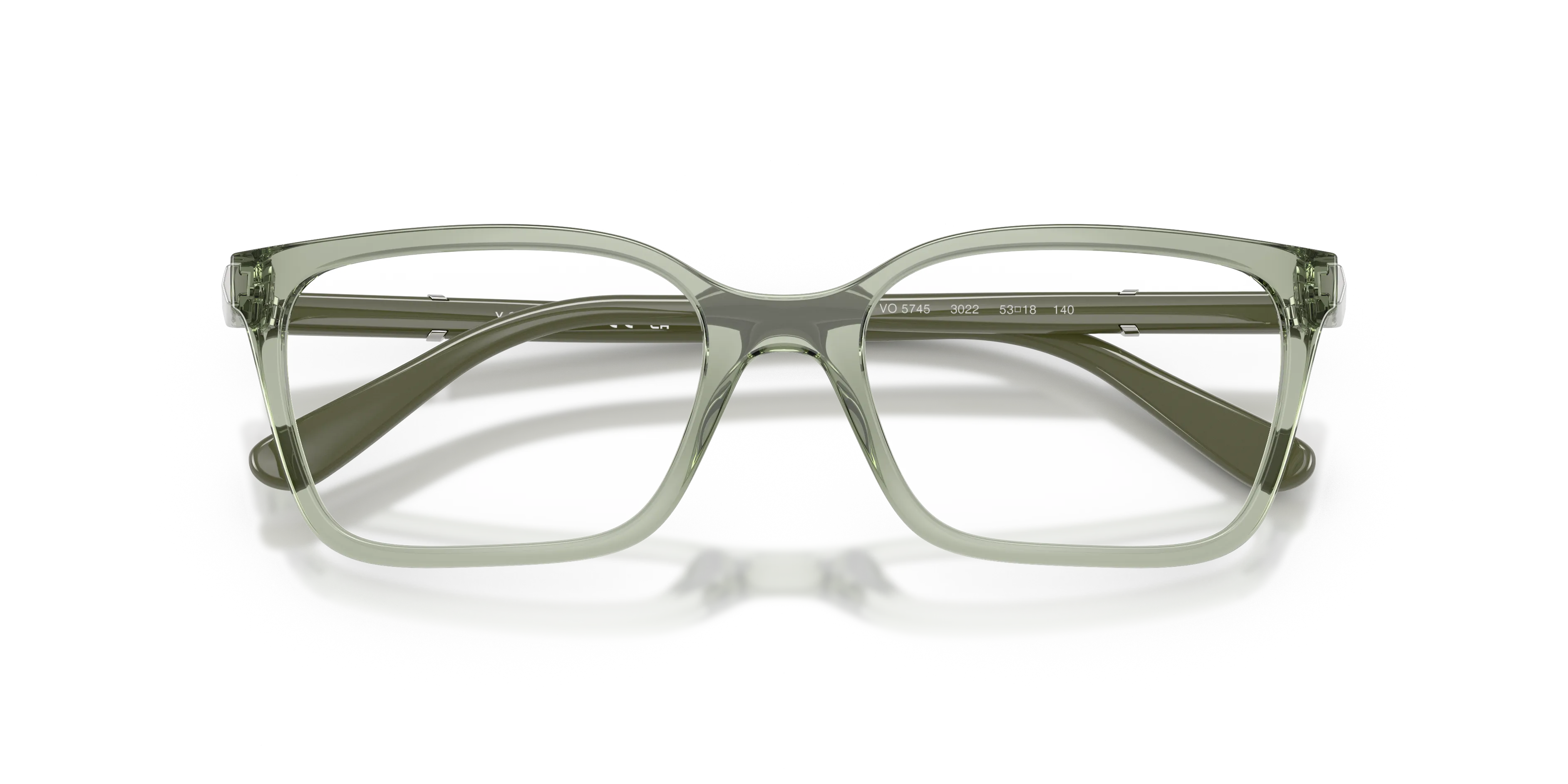 VOGUE EYEWEAR VO5745 3022 Montature da vista Nylon Verde Trasparente Pillow Normale - immagine 2