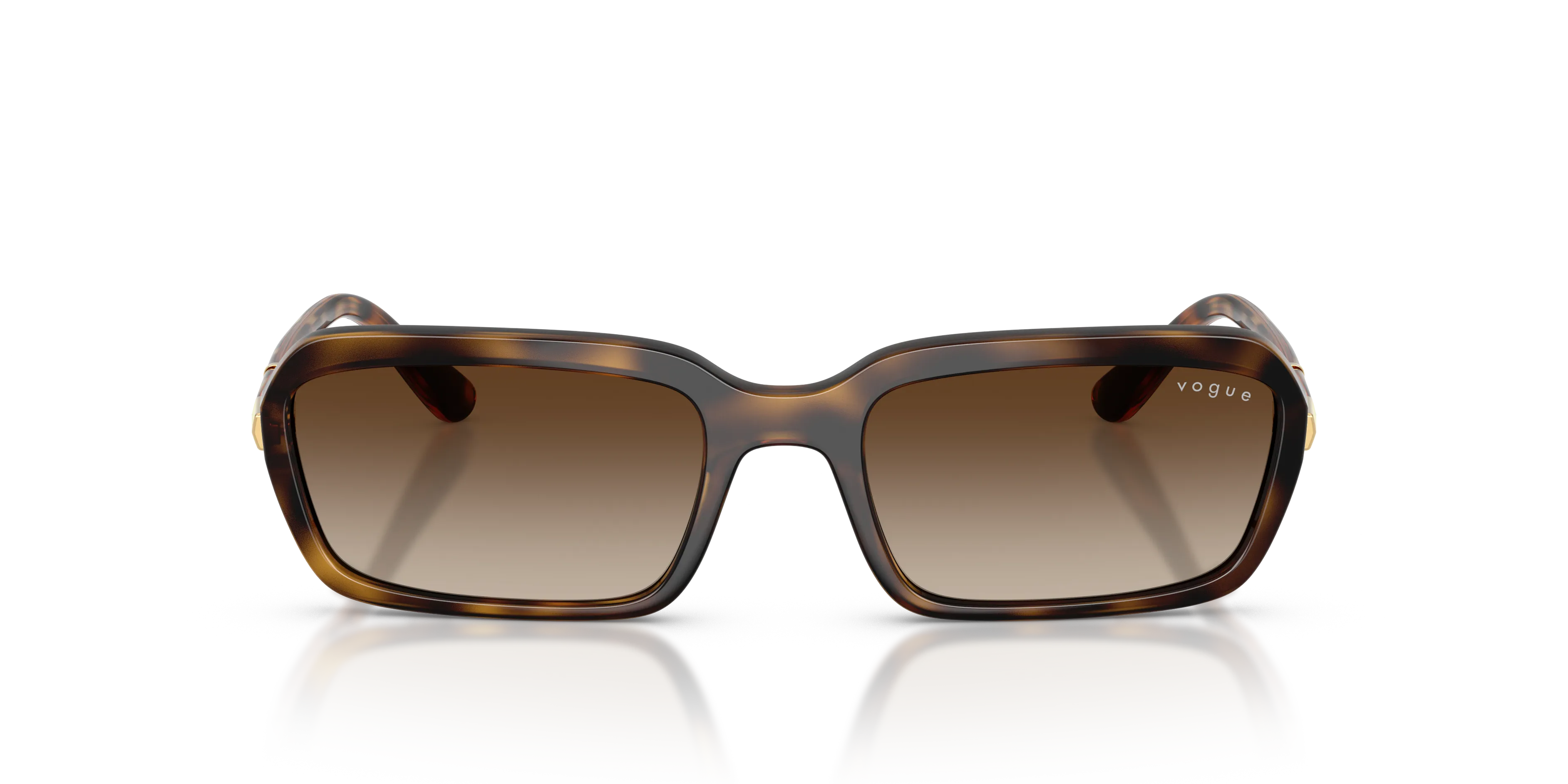VOGUE EYEWEAR VO5744S W65613 Occhiali da sole Nylon Marrone Marrone Squadrata Normale Sfumato - immagine 3