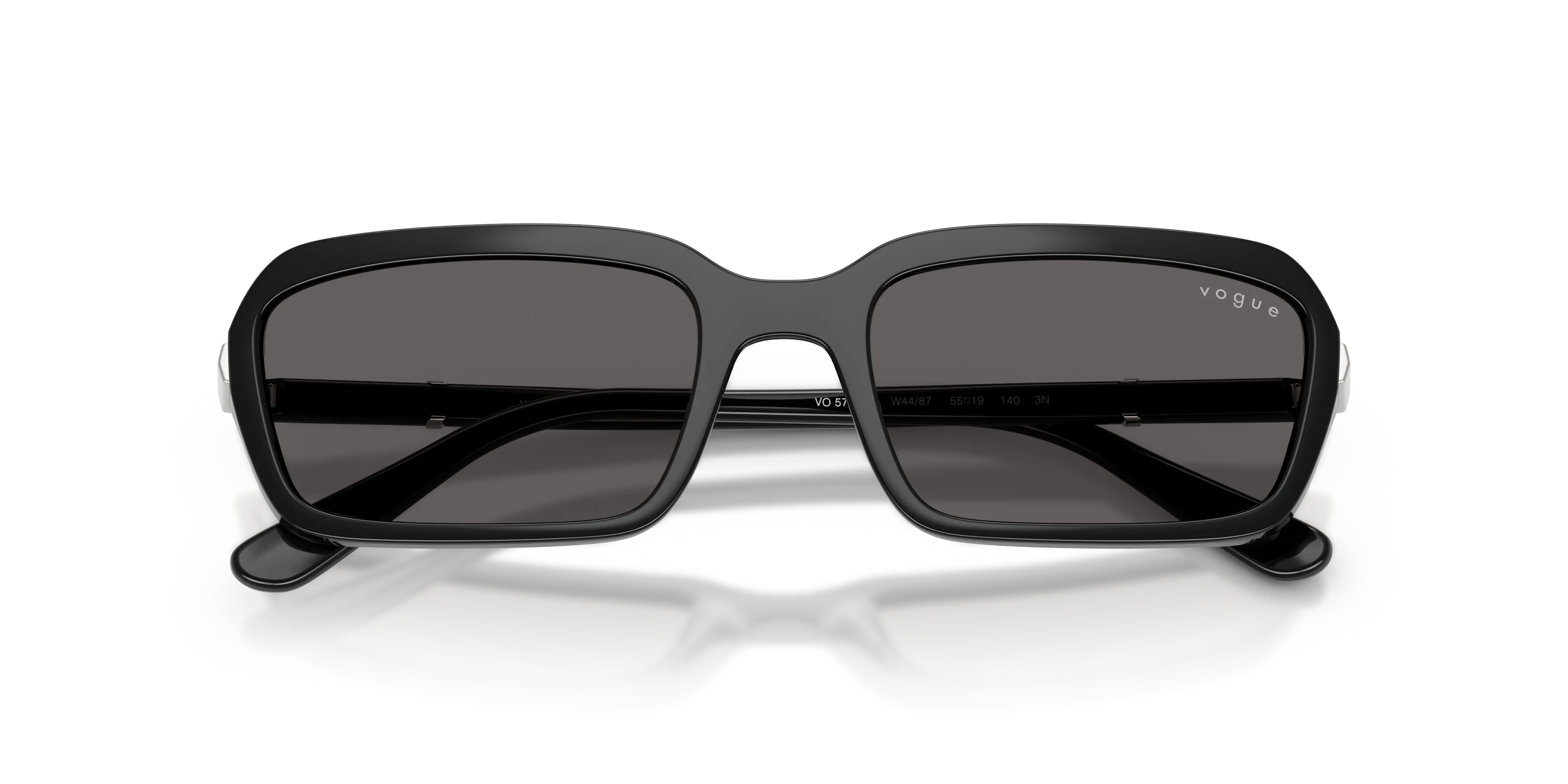 VOGUE EYEWEAR VO5744S W44/87 Occhiali da sole Nylon Nero Grigio Squadrata Normale - immagine 2