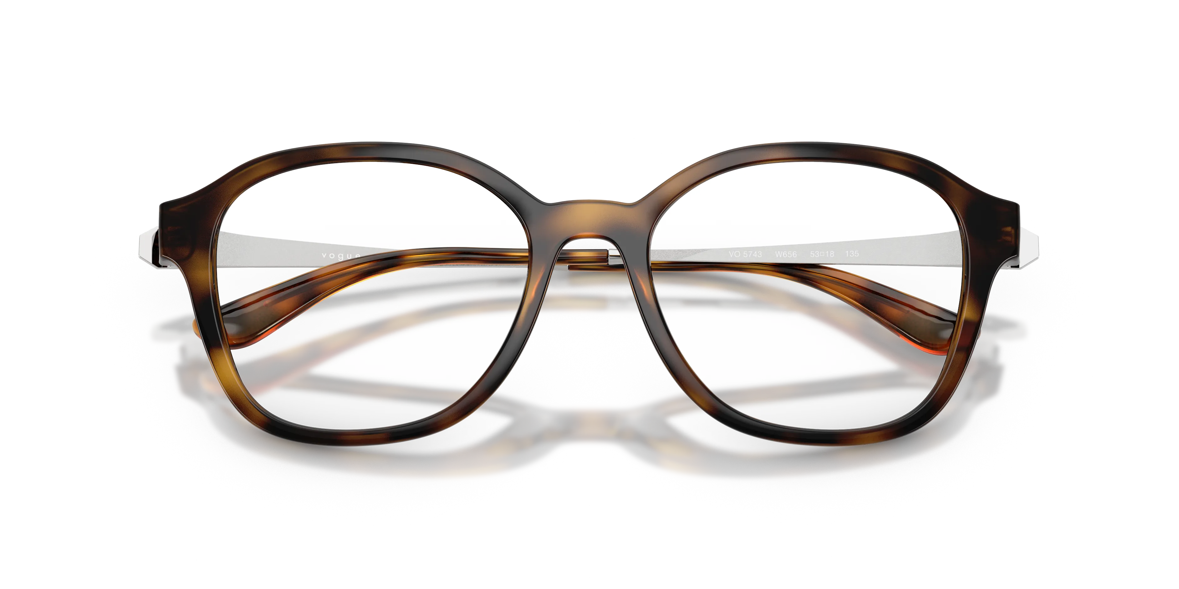 VOGUE EYEWEAR VO5743 W656 Montature da vista Nylon Marrone Trasparente Pantos Normale - immagine 2