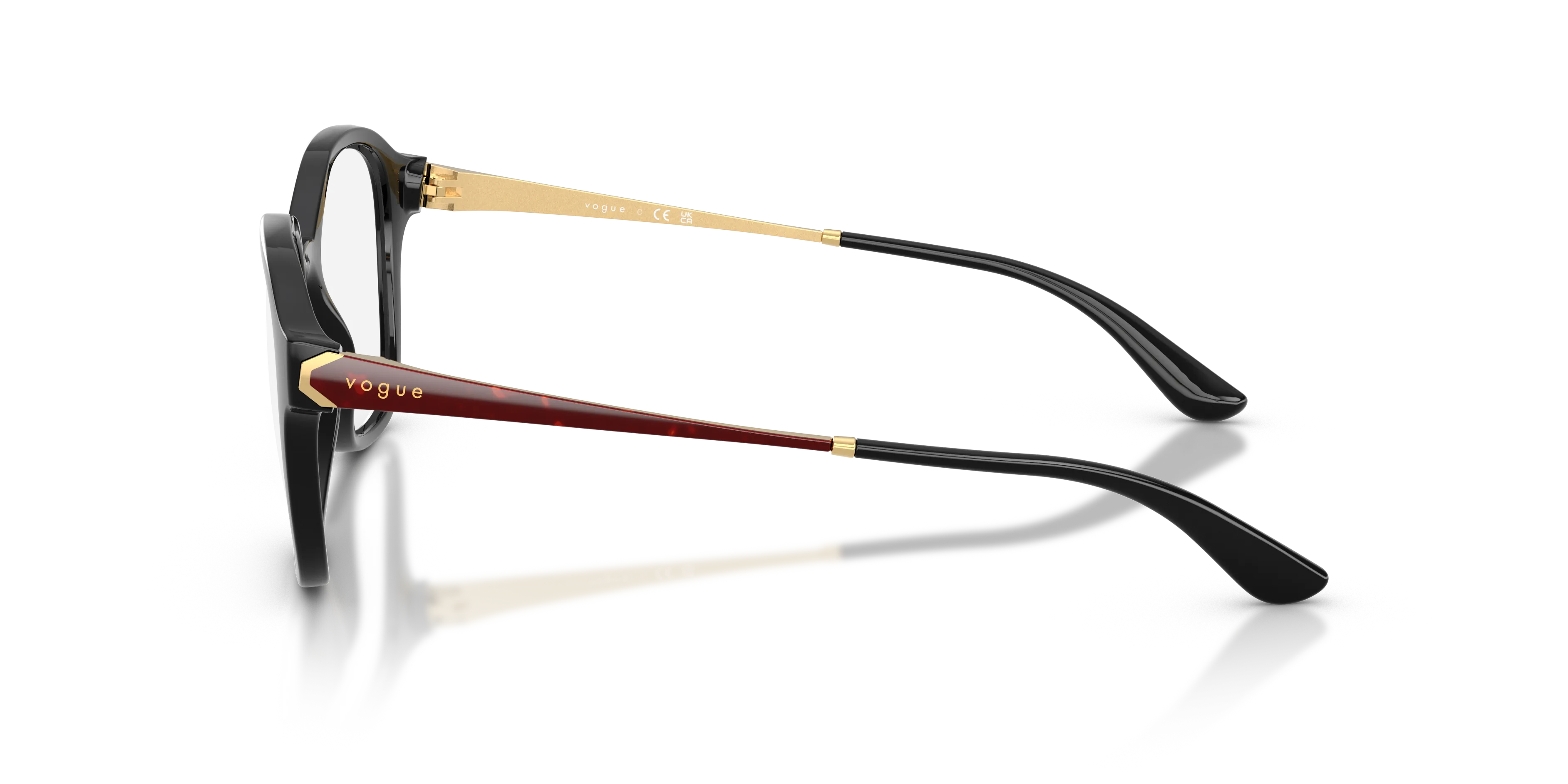 VOGUE EYEWEAR VO5743 W44 Montature da vista Nylon Nero Trasparente Pantos Normale - immagine 4