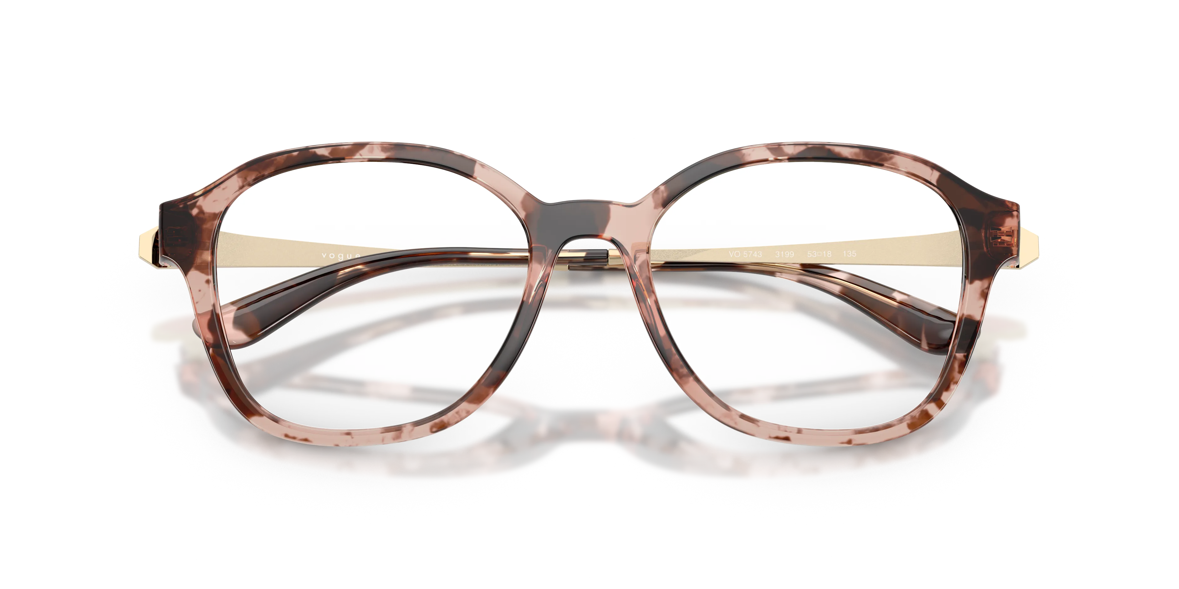 VOGUE EYEWEAR VO5743 3199 Montature da vista Nylon Rosa Trasparente Pantos Normale - immagine 2