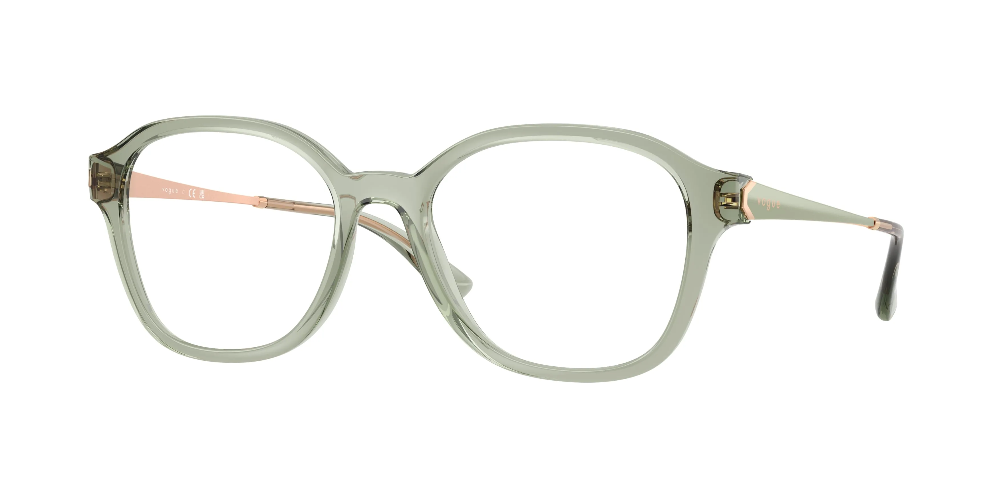 VOGUE EYEWEAR VO5743 3022 Montature da vista Nylon Verde Trasparente Pantos Normale - immagine 1