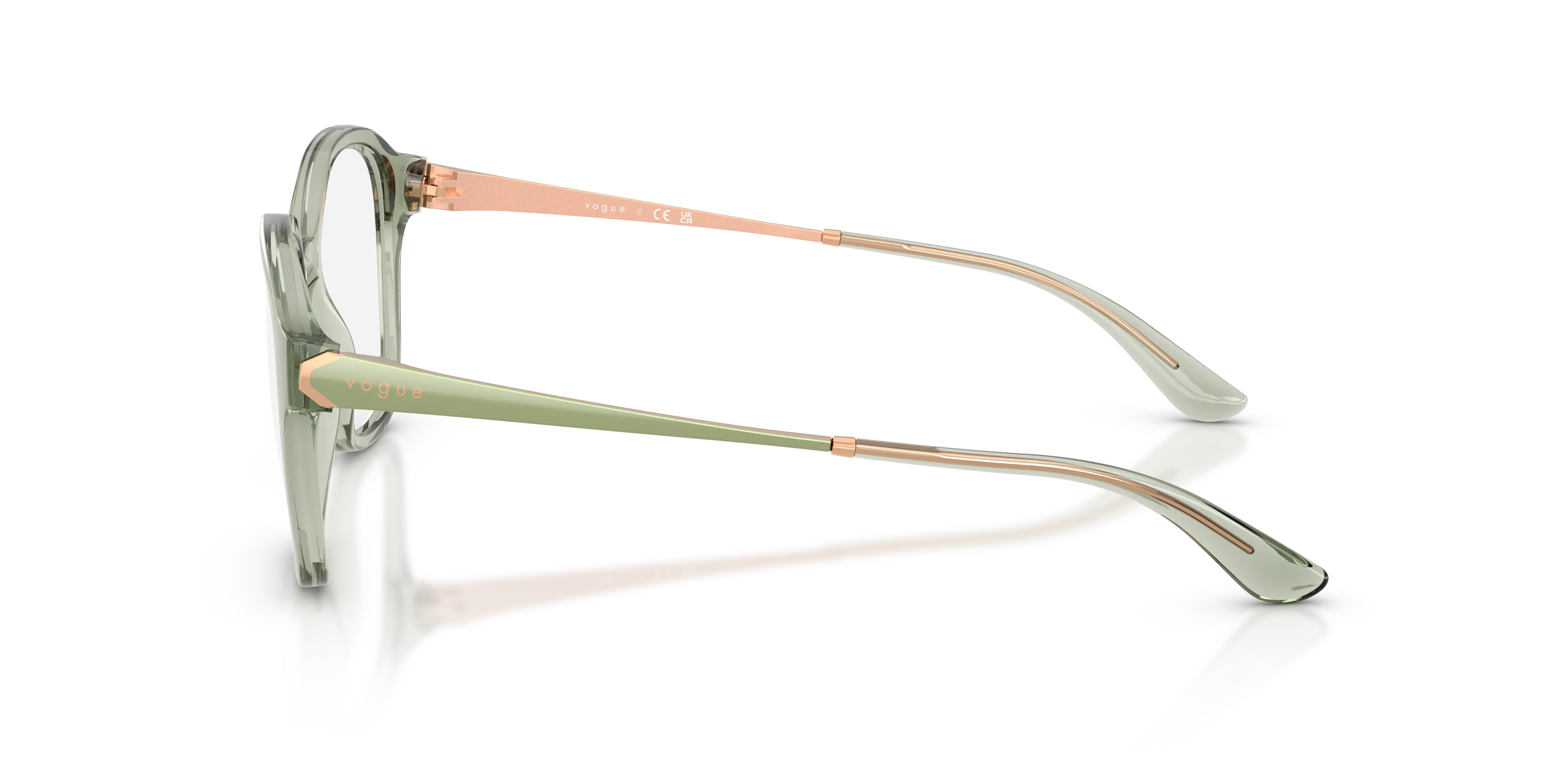 VOGUE EYEWEAR VO5743 3022 Montature da vista Nylon Verde Trasparente Pantos Normale - immagine 4