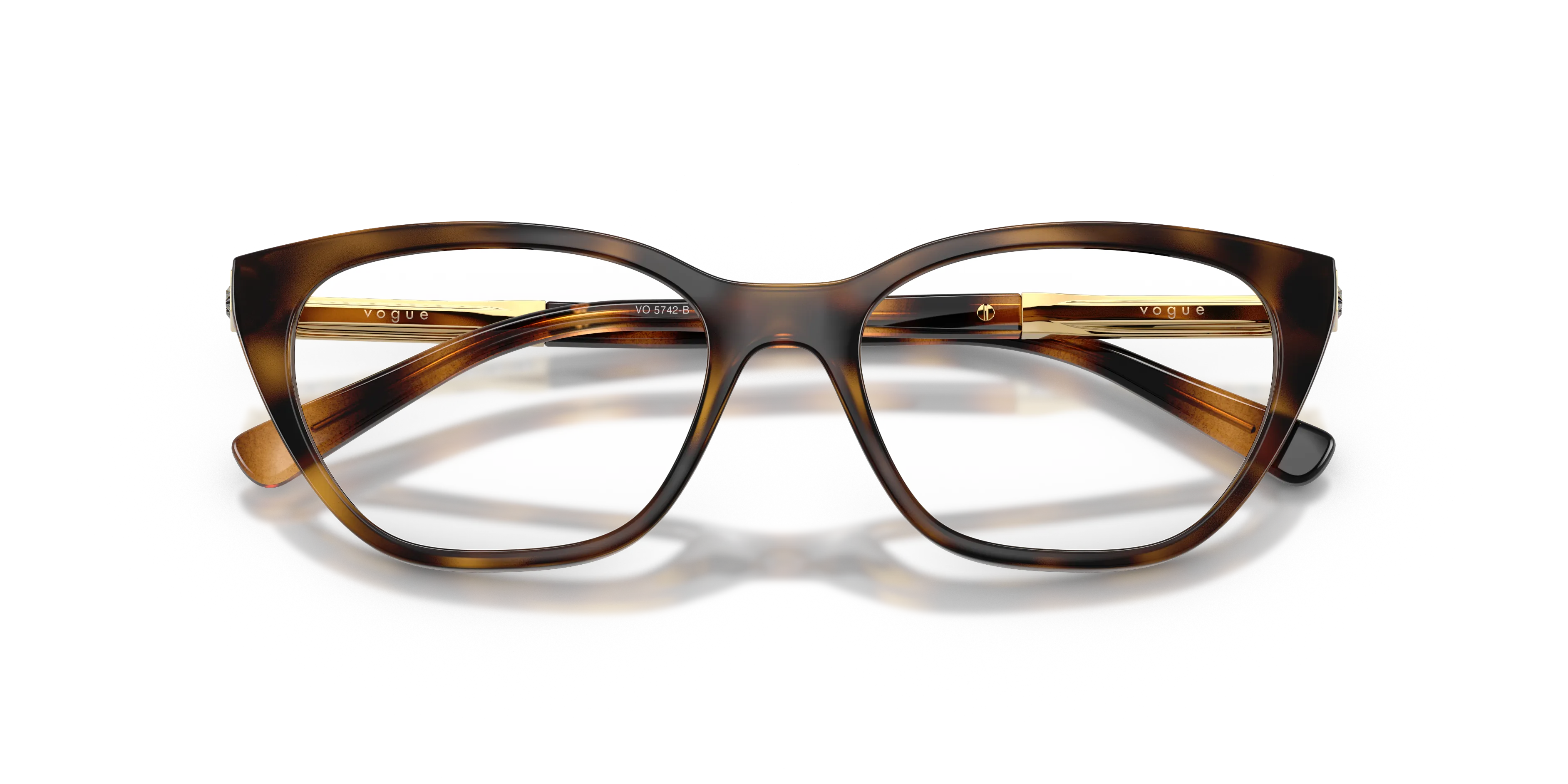 VOGUE EYEWEAR VO5742B W656 Montature da vista Nylon Marrone Trasparente Farfalla Normale - immagine 2