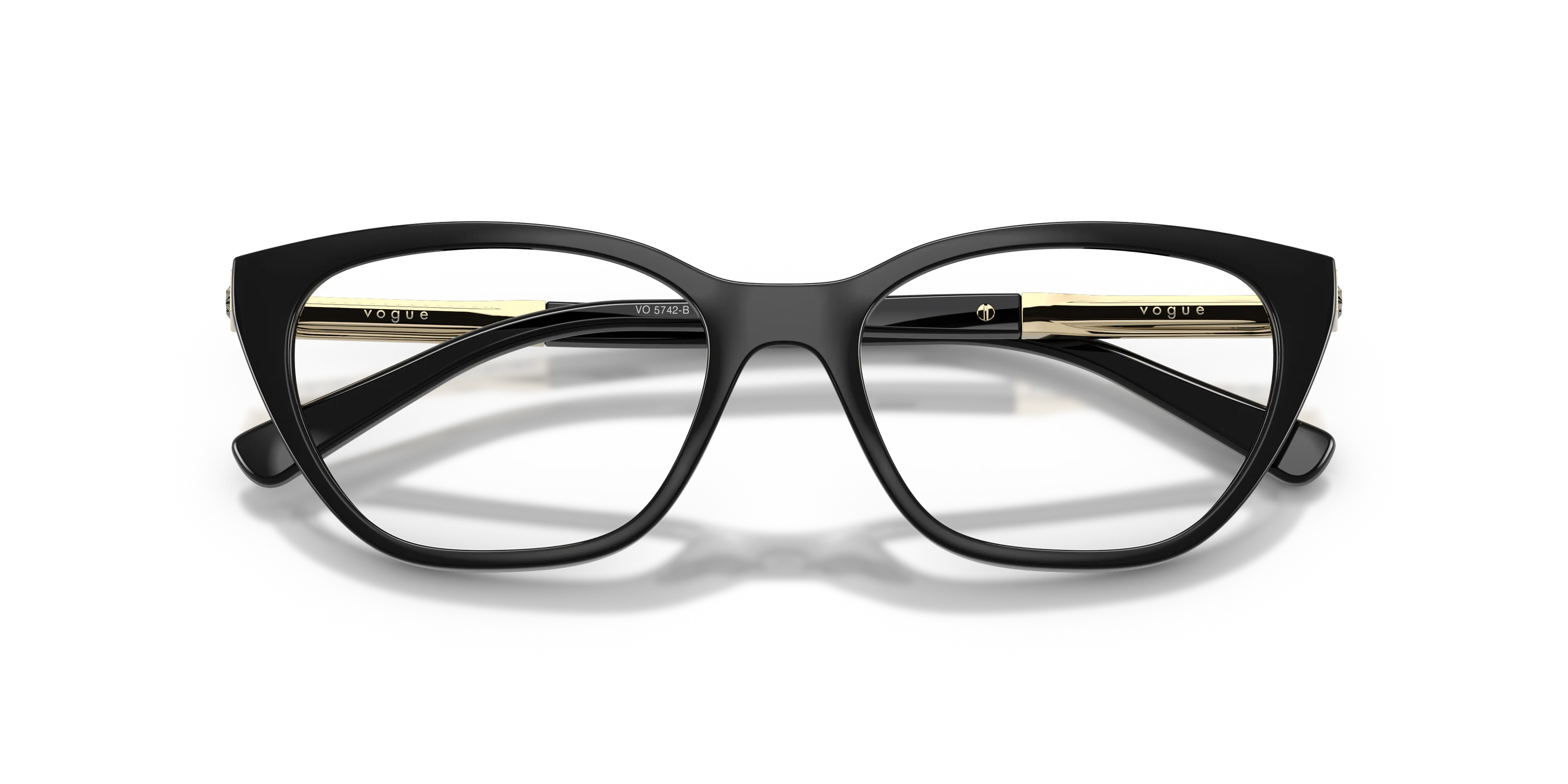 VOGUE EYEWEAR VO5742B W44 Montature da vista Nylon Nero Trasparente Farfalla Normale - immagine 2