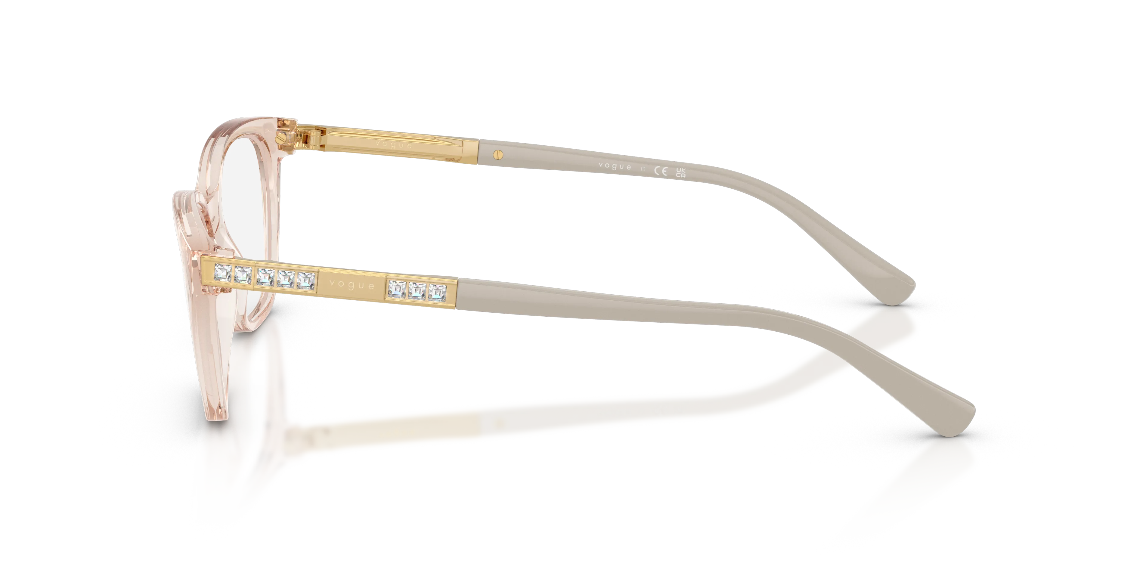 VOGUE EYEWEAR VO5742B 2990 Montature da vista Nylon Marrone Trasparente Farfalla Normale - immagine 4