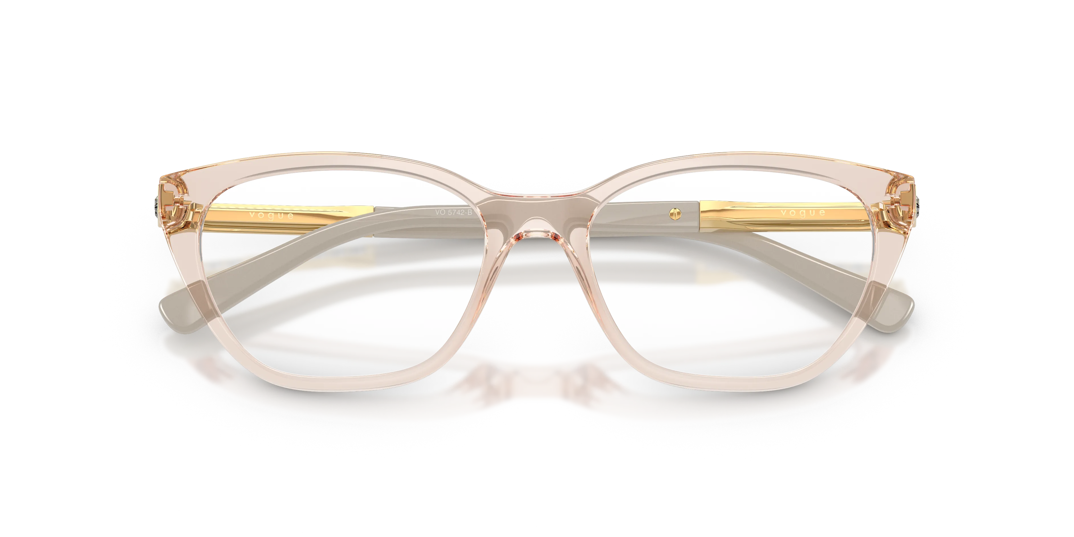 VOGUE EYEWEAR VO5742B 2990 Montature da vista Nylon Marrone Trasparente Farfalla Normale - immagine 2