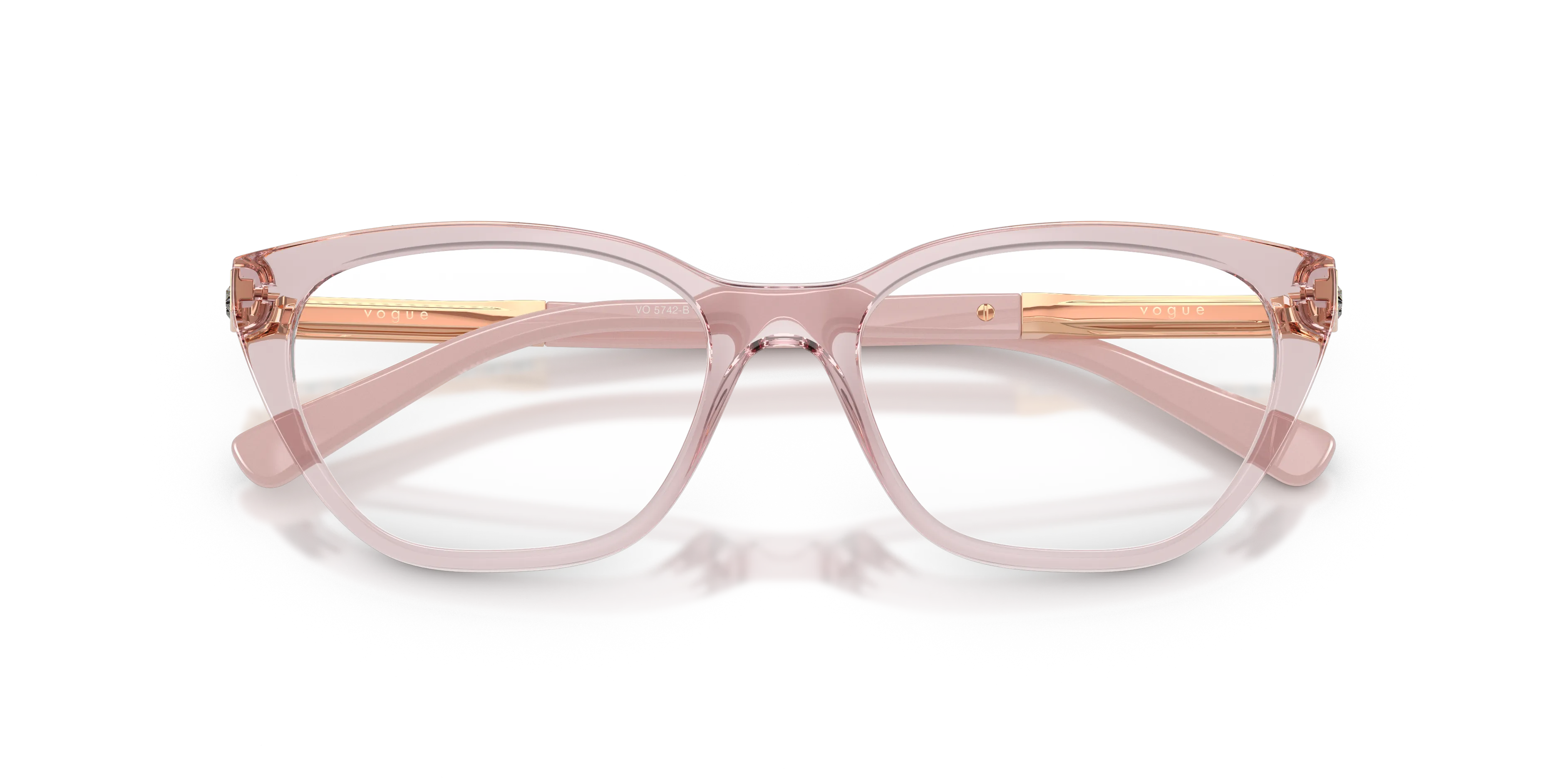 VOGUE EYEWEAR VO5742B 2942 Montature da vista Nylon Rosa Trasparente Farfalla Normale - immagine 2