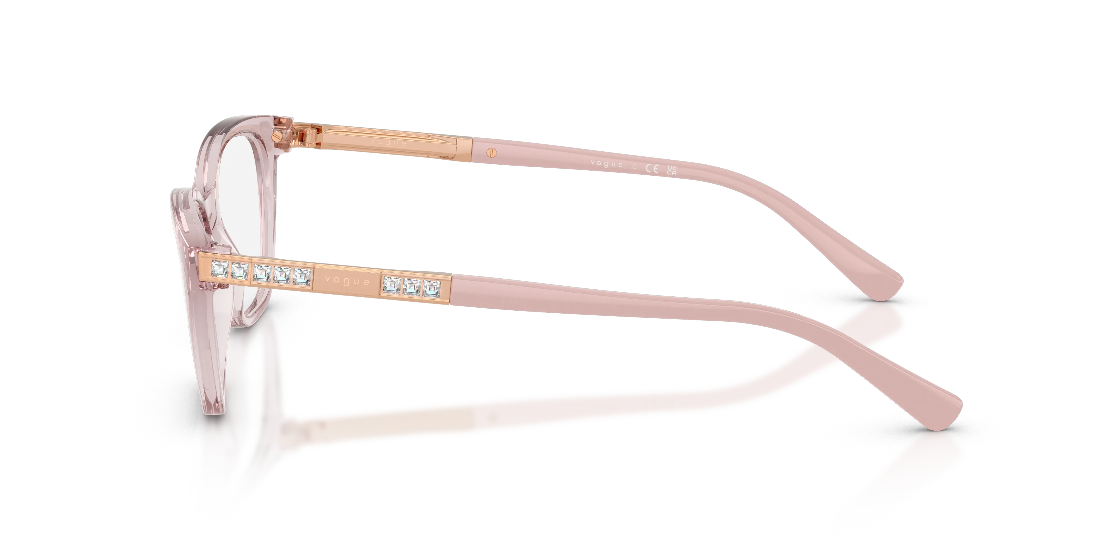 VOGUE EYEWEAR VO5742B 2942 Montature da vista Nylon Rosa Trasparente Farfalla Normale - immagine 4