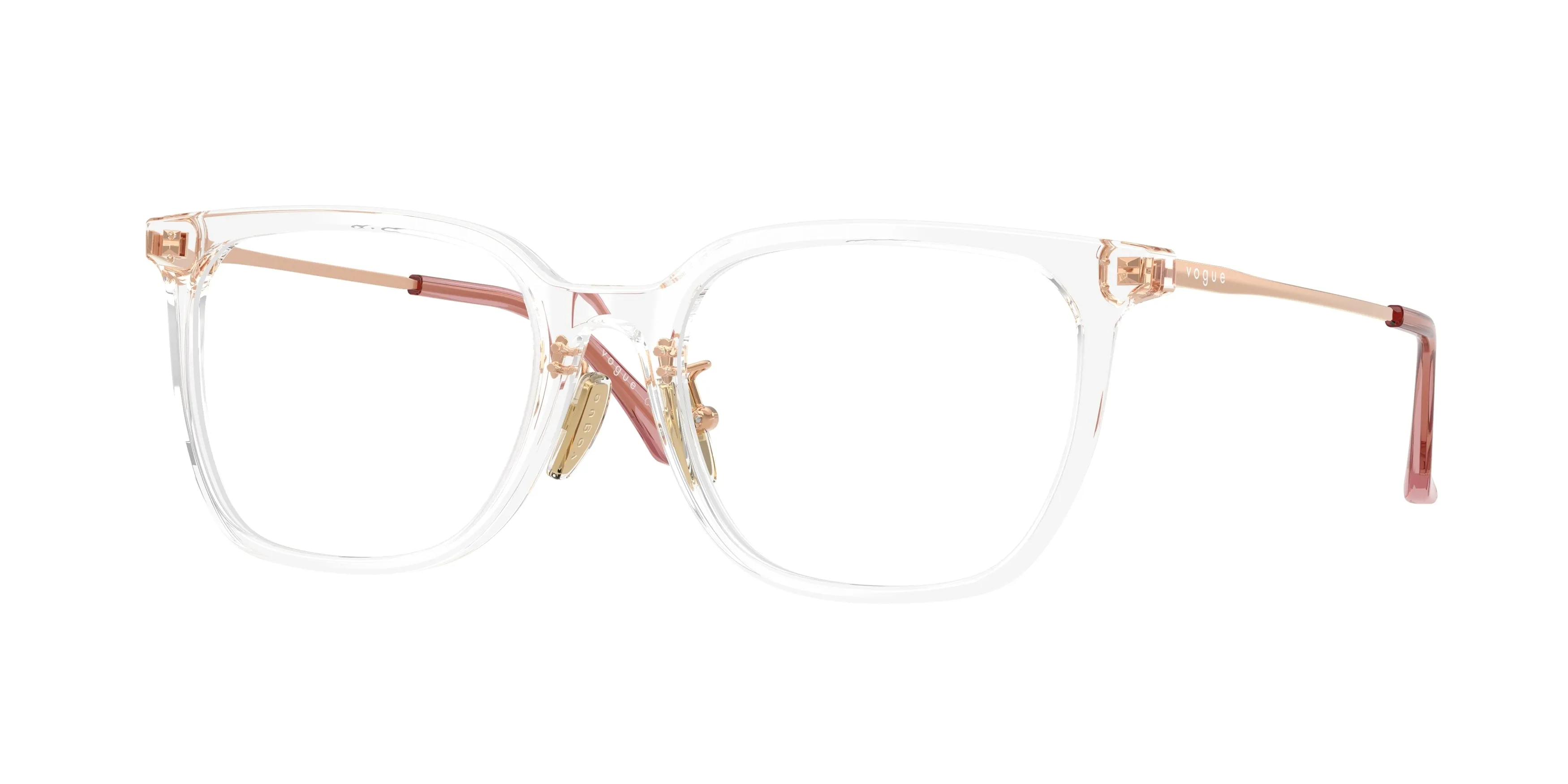 VOGUE EYEWEAR VO5732D W745 Montature da vista Acetato Trasparente Trasparente Geometrica Normale - immagine 1