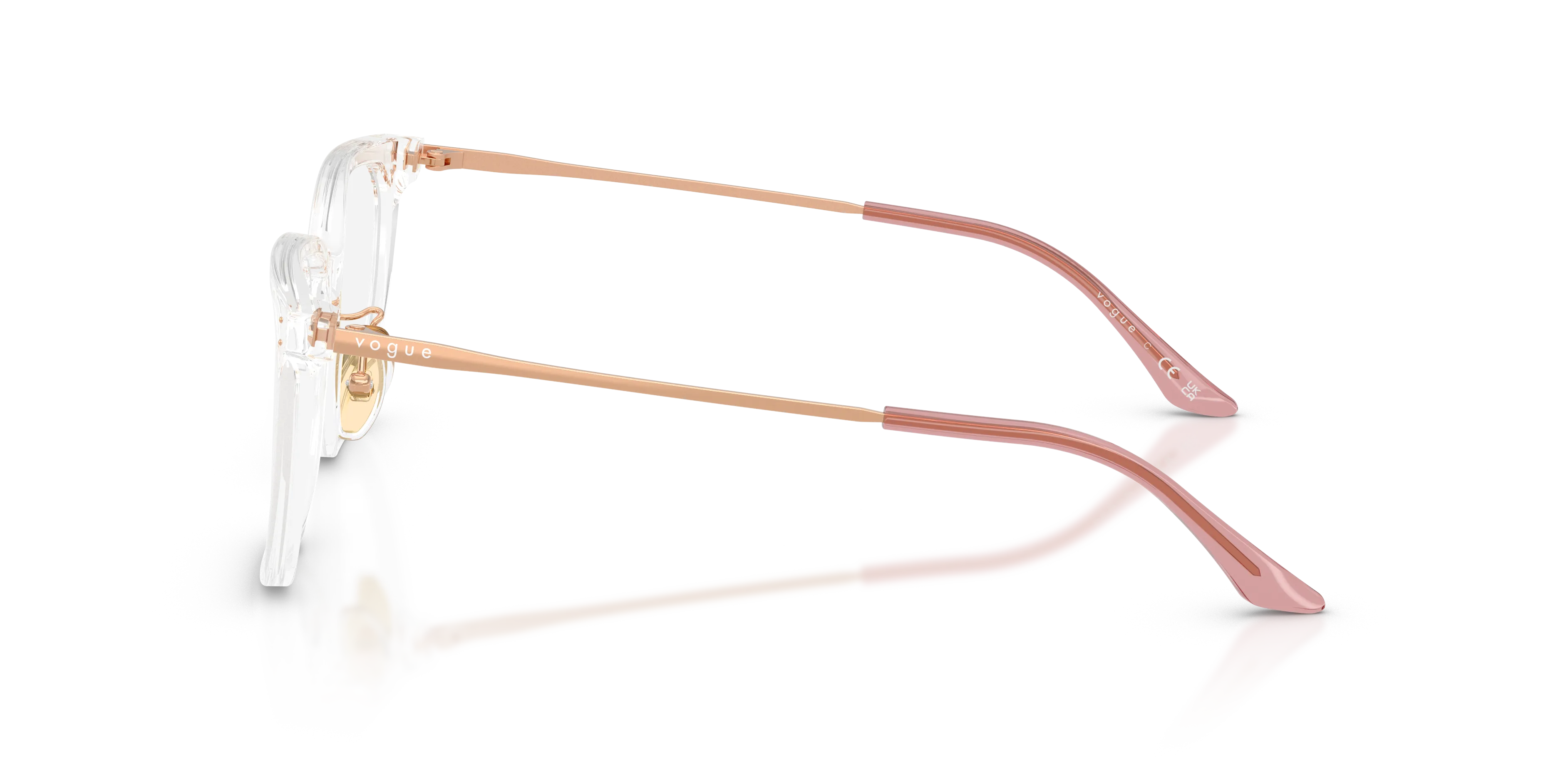 VOGUE EYEWEAR VO5732D W745 Montature da vista Acetato Trasparente Trasparente Geometrica Normale - immagine 4