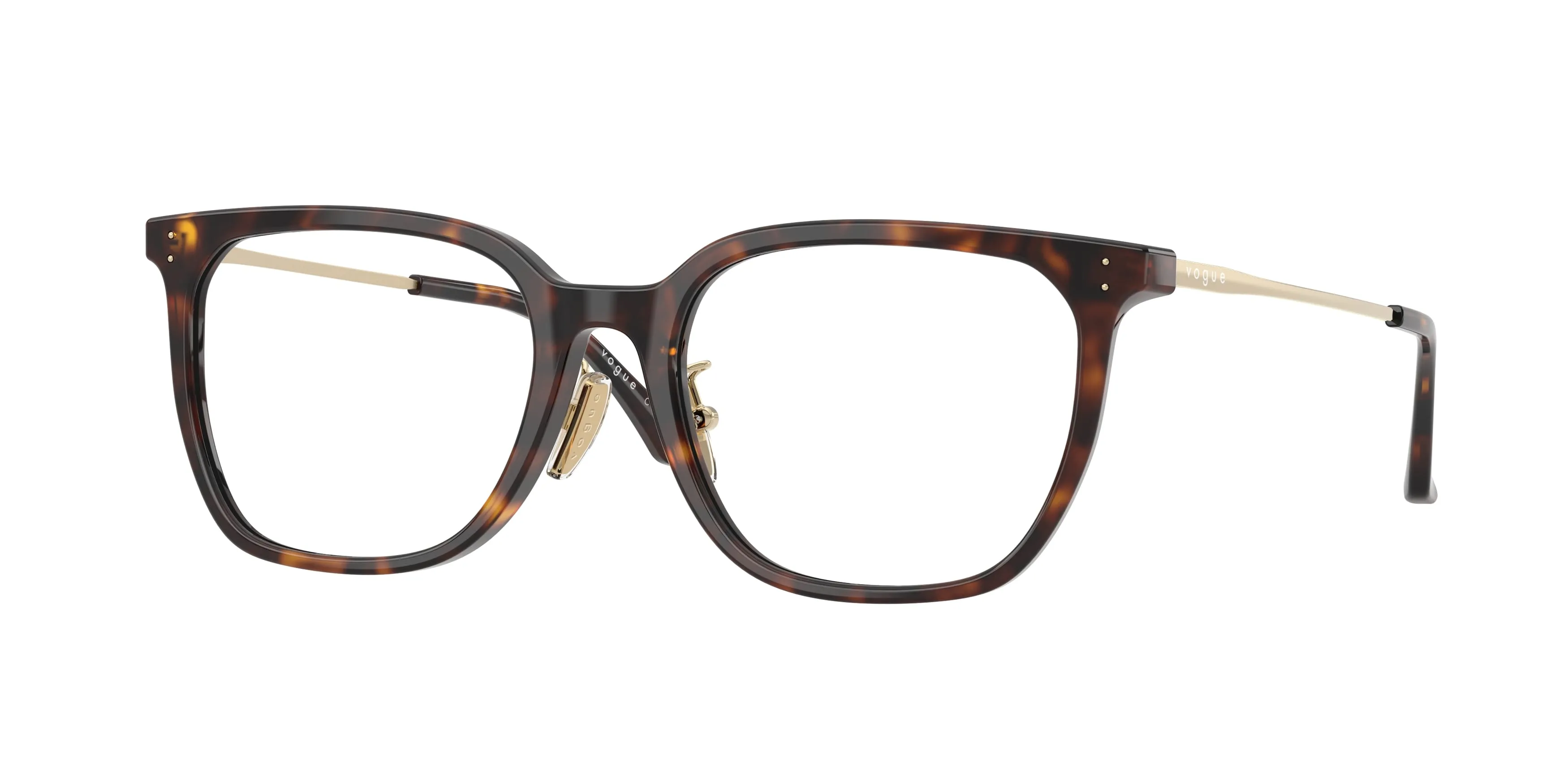 VOGUE EYEWEAR VO5732D W656 Montature da vista Acetato Marrone Trasparente Geometrica Normale - immagine 1