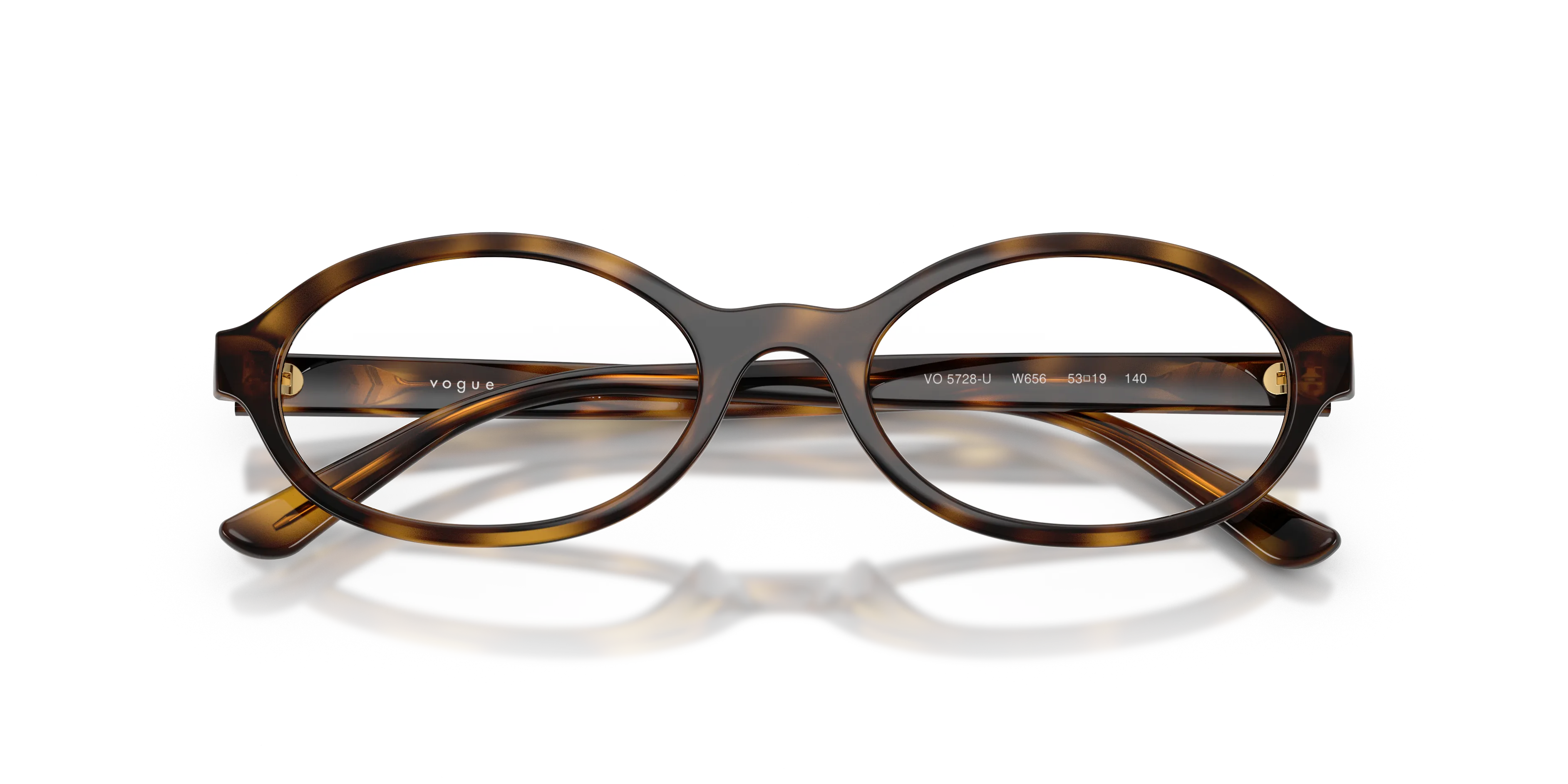 VOGUE EYEWEAR VO5728U W656 Montature da vista Acetato Marrone Trasparente Rotonda Normale - immagine 2
