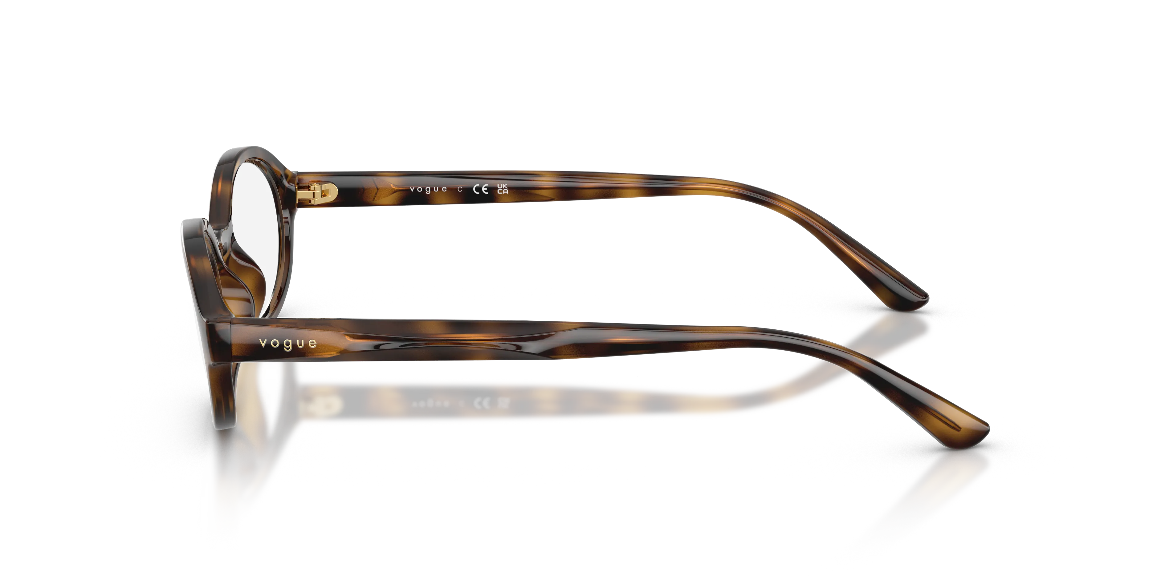 VOGUE EYEWEAR VO5728U W656 Montature da vista Acetato Marrone Trasparente Rotonda Normale - immagine 4
