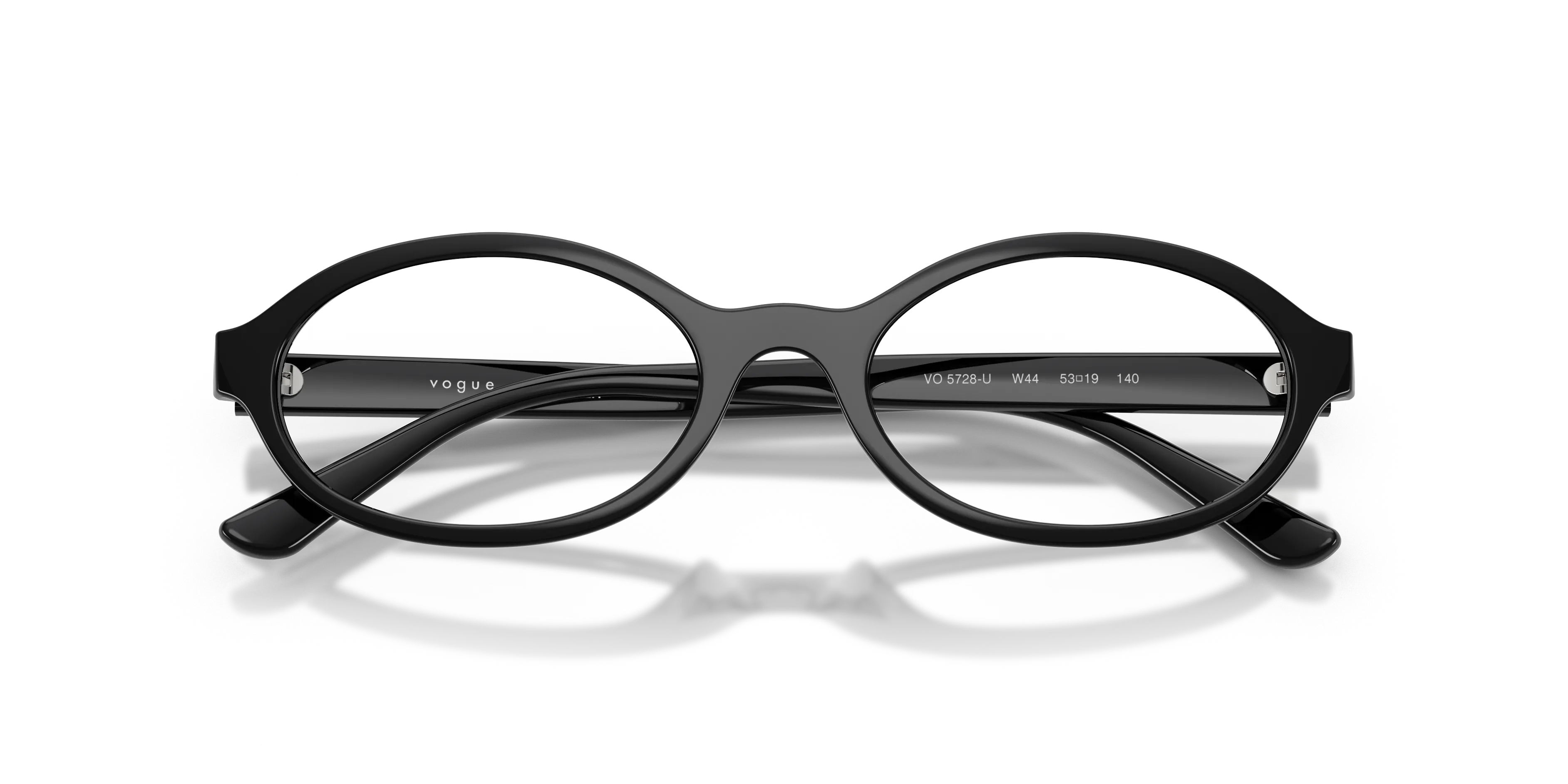 VOGUE EYEWEAR VO5728U W44 Montature da vista Acetato Nero Trasparente Rotonda Normale - immagine 2