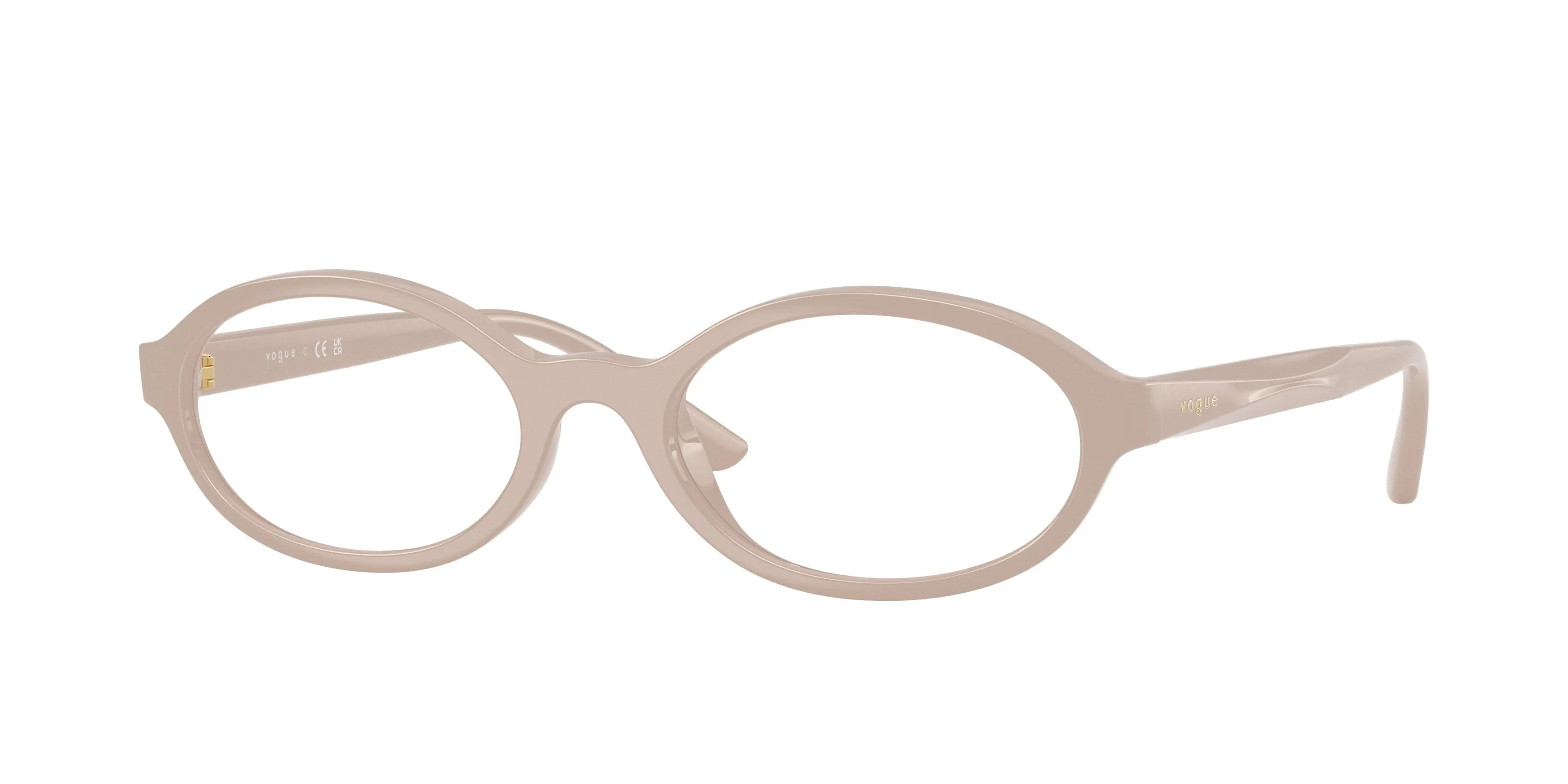VOGUE EYEWEAR VO5728U 3311 Montature da vista Acetato Beige Trasparente Rotonda Normale - immagine 1
