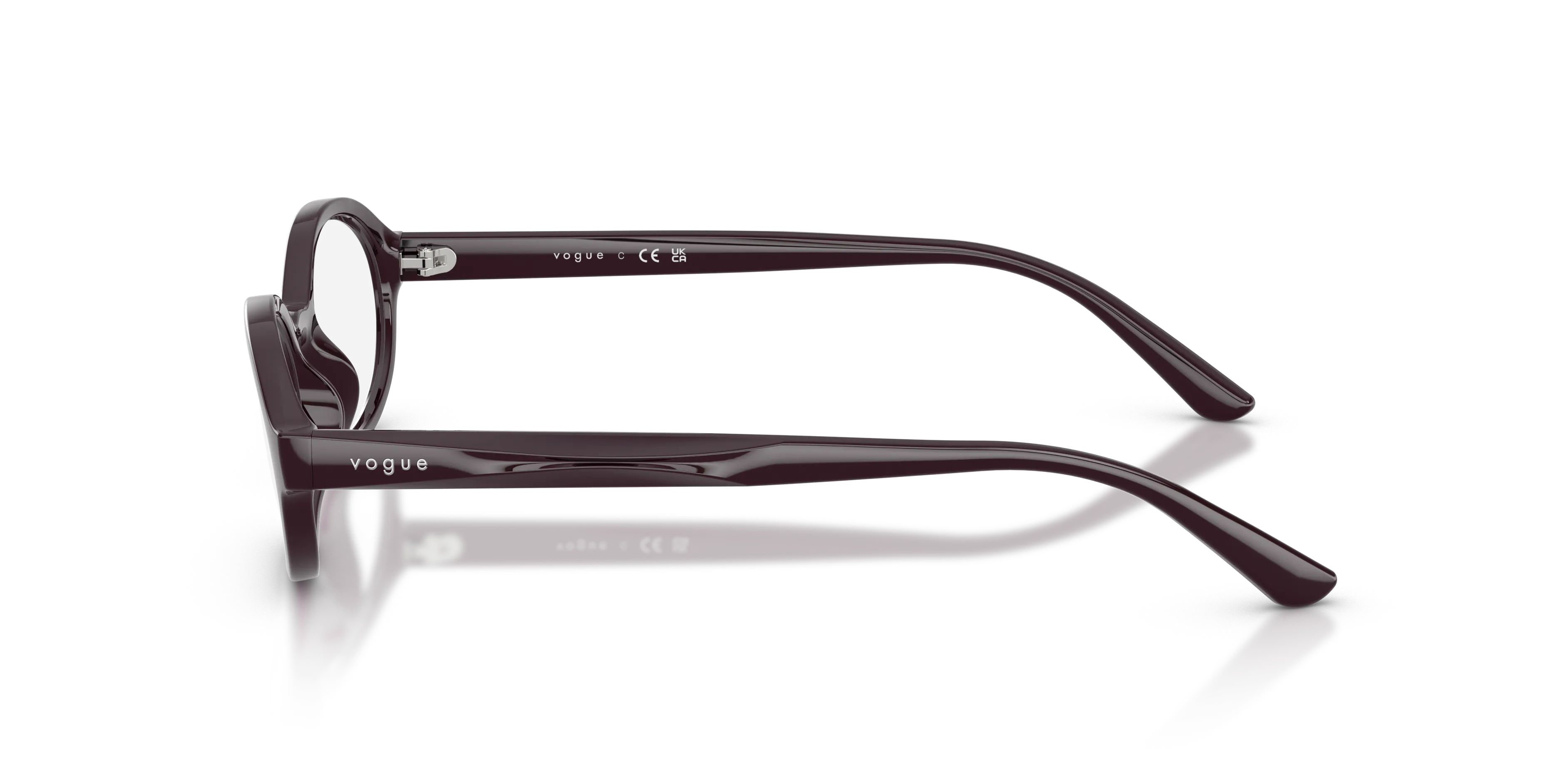 VOGUE EYEWEAR VO5728U 2426 Montature da vista Acetato Viola Trasparente Rotonda Normale - immagine 4